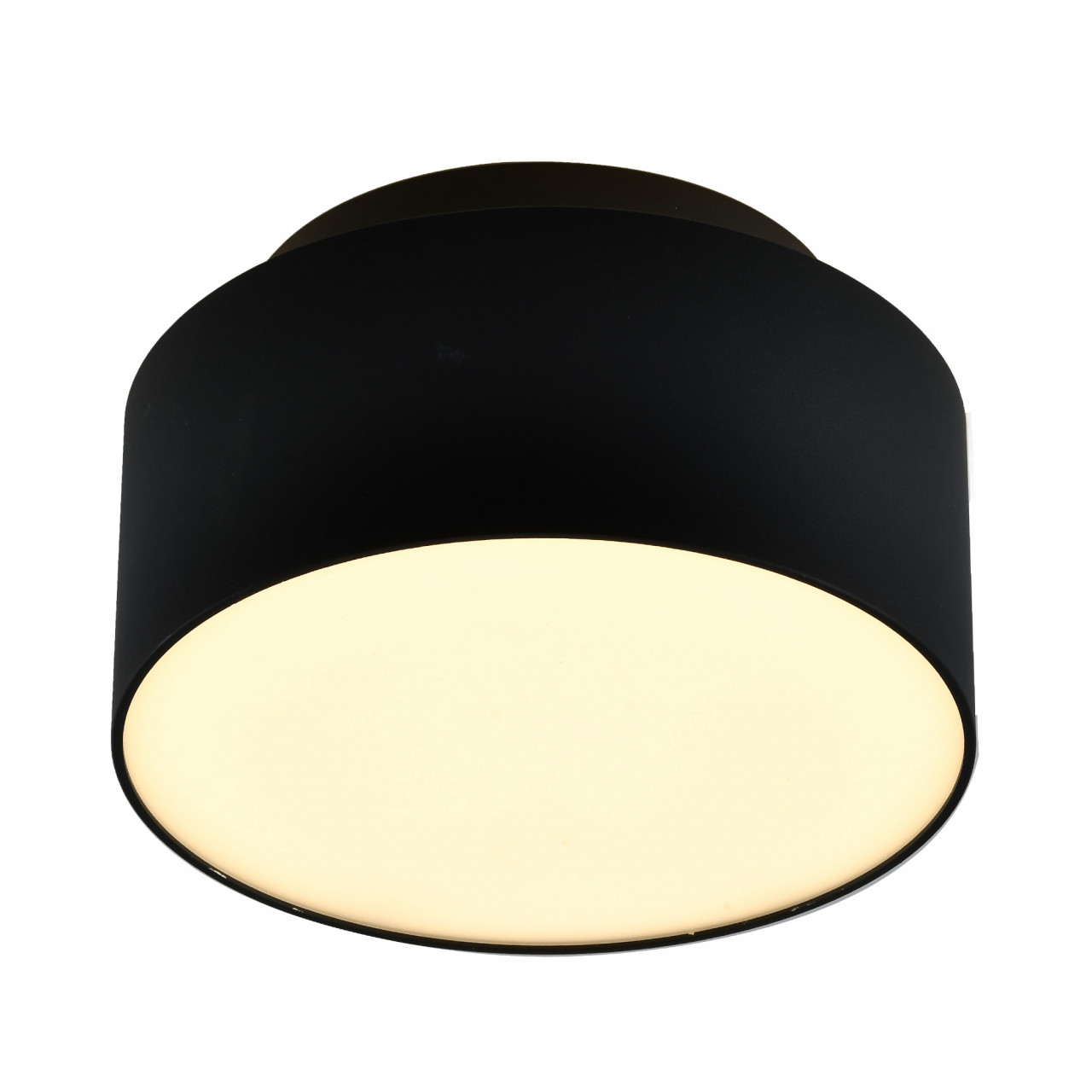 ST166.442.17 Светильник потолочный Черный LED 1*12+5W 4000K 1 190Lm Ra>90 120 ° IP20 D110xH30 85-265 - фото, цена