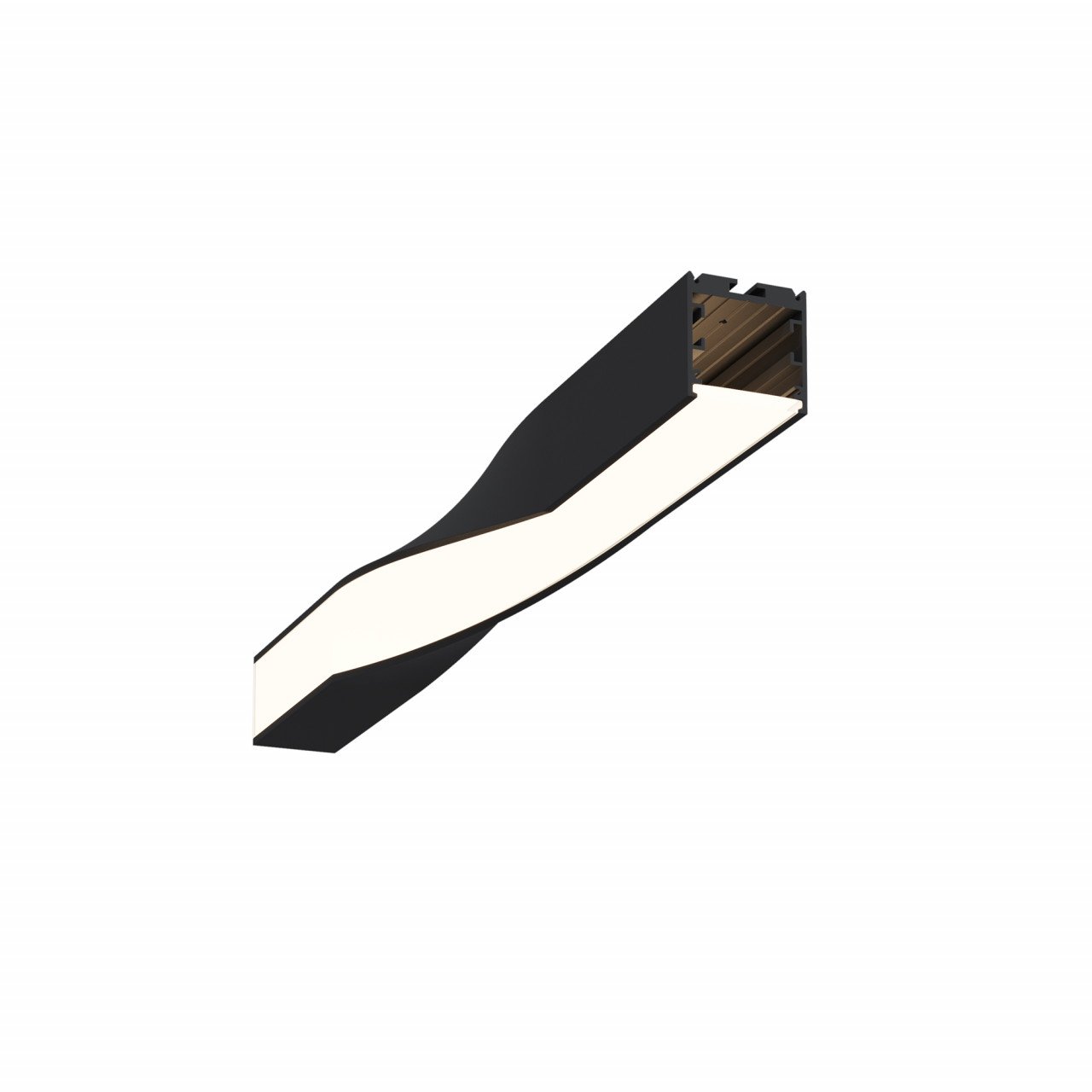 Радиусный профиль 35x35 Скрученный правый черный - фото, цена