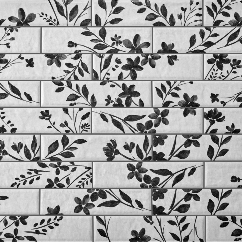 Керамогранит Motto Levels Black Decor 1 Matt 6x25