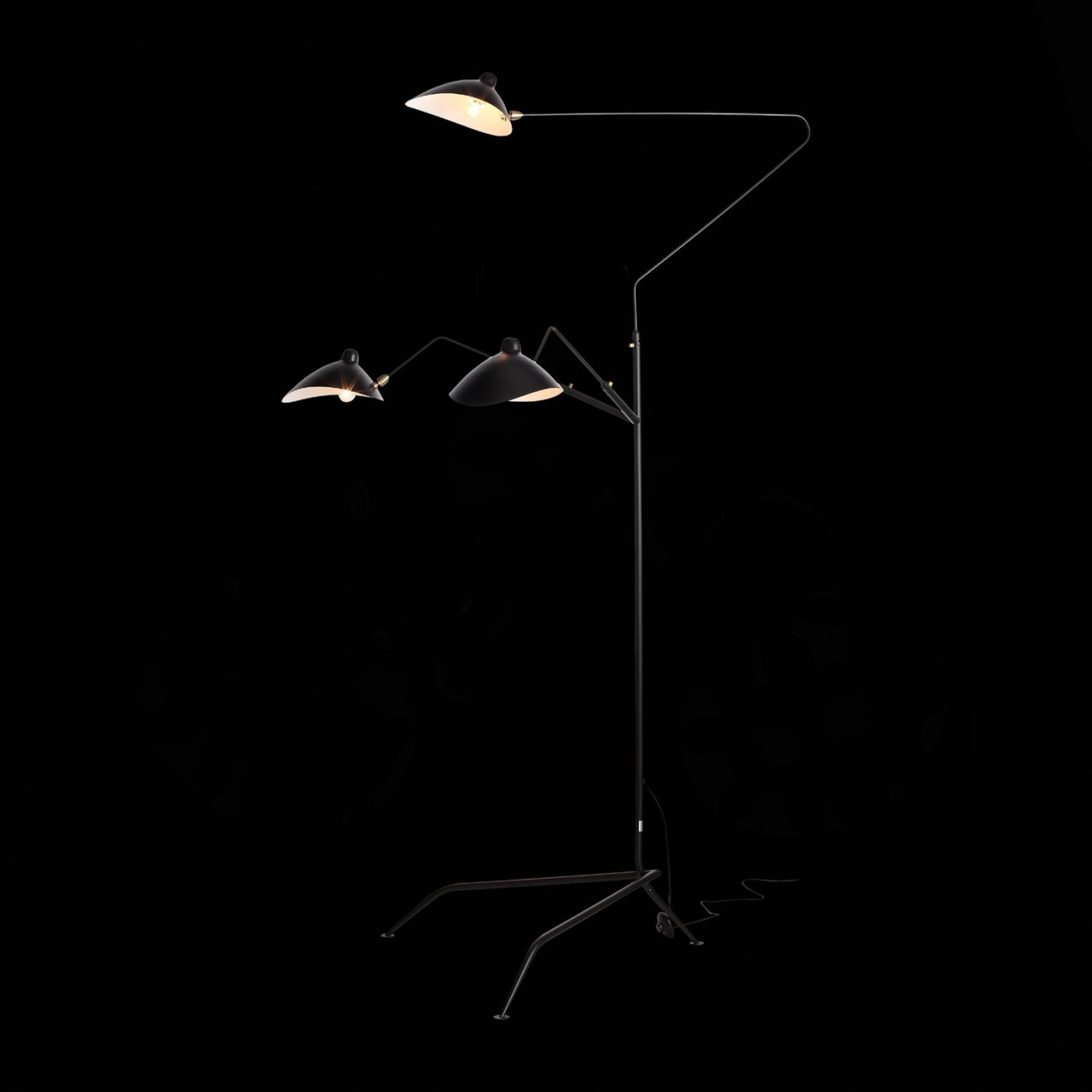 SL305.405.03 Торшер ST-Luce Черный/Черный, Белый E27 3*60W - фото, цена