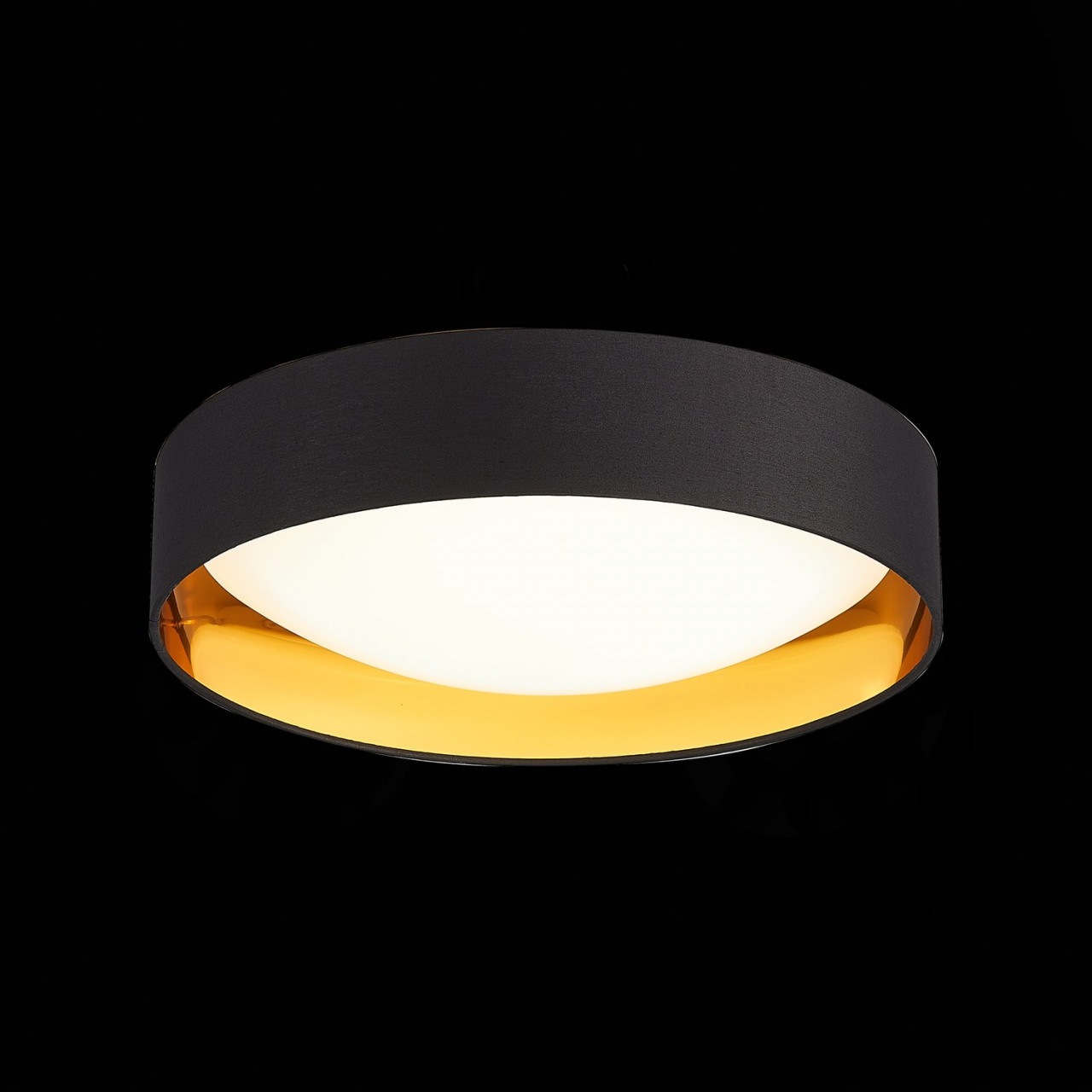 SLE201102-01 Светильник потолочный Черный, Золотистый/Белый LED 1*24W 4000K - фото, цена