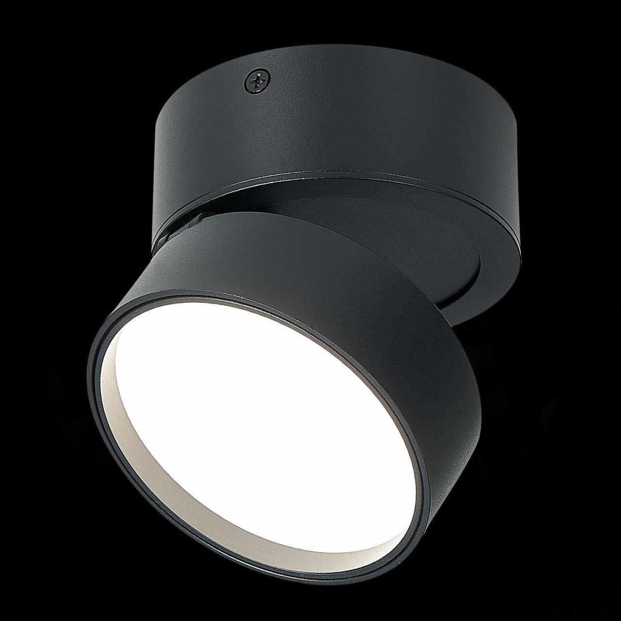 ST651.442.14 Светильник потолочный поворотный Черный LED 1*14W 4000K 1 100Lm Ra>90 120° IP20 D105xH8 - фото, цена