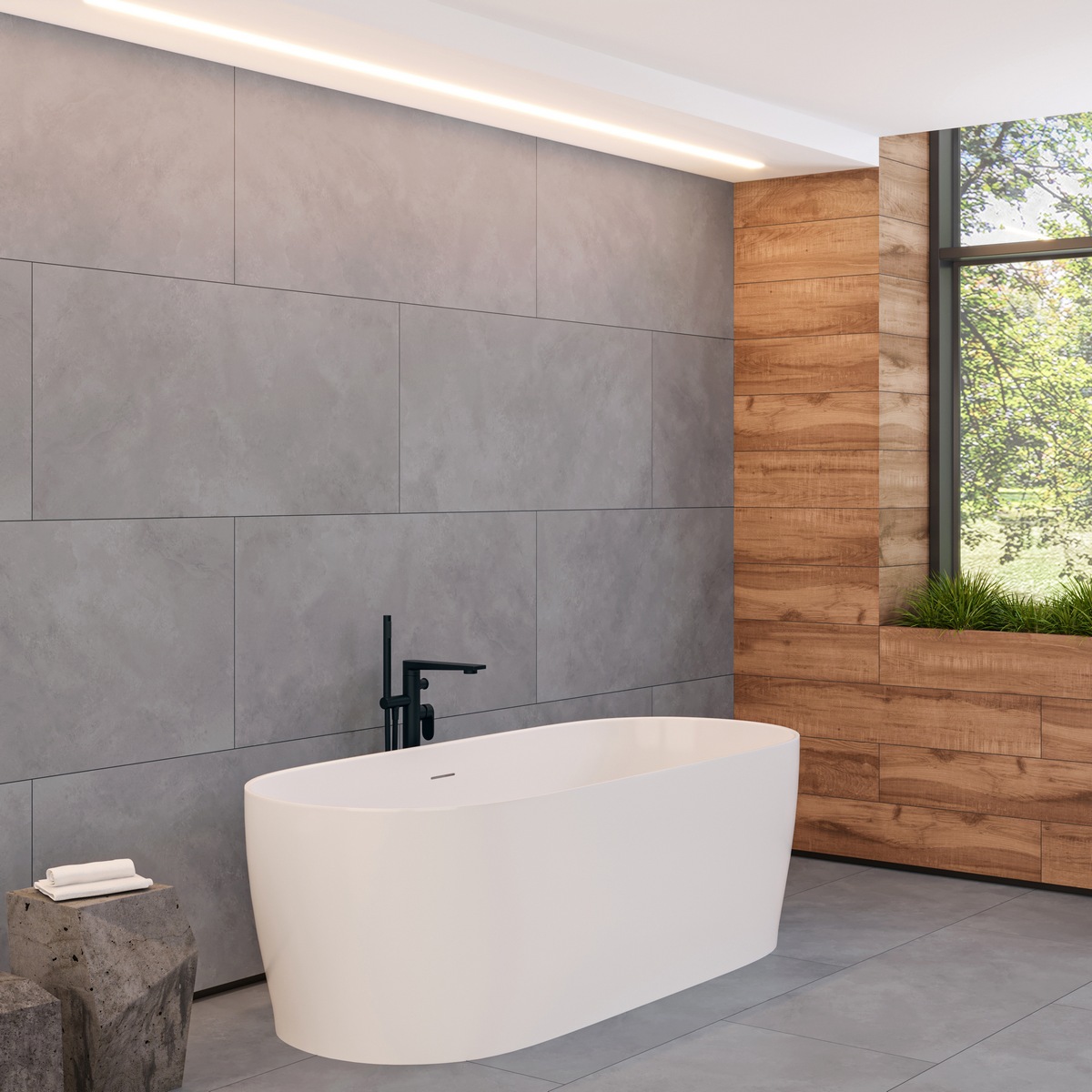 Керамогранит Neodom Loft Newport Dark Matt 60x120