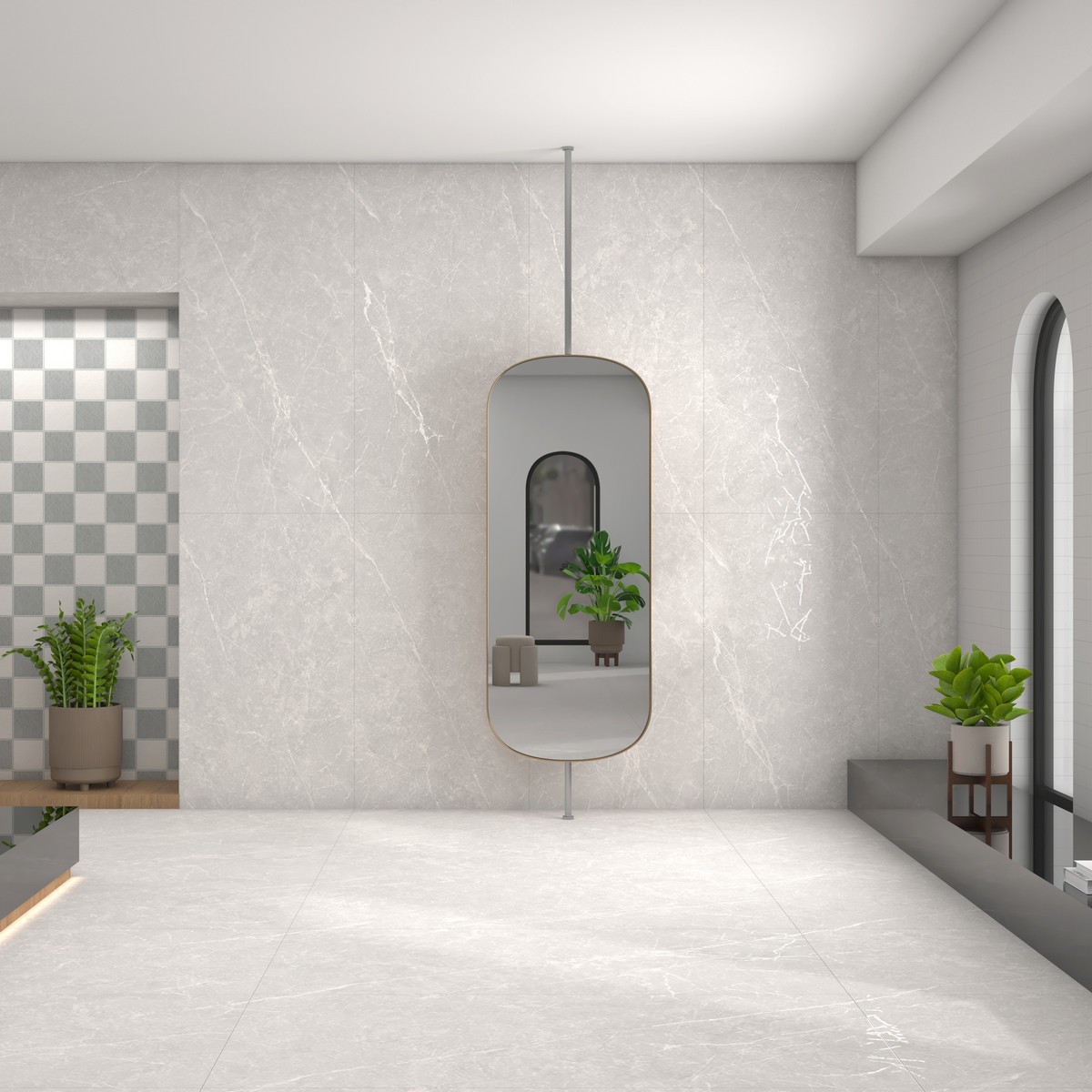Керамогранит Neodom Marble Bayona Grey Carving 80x160