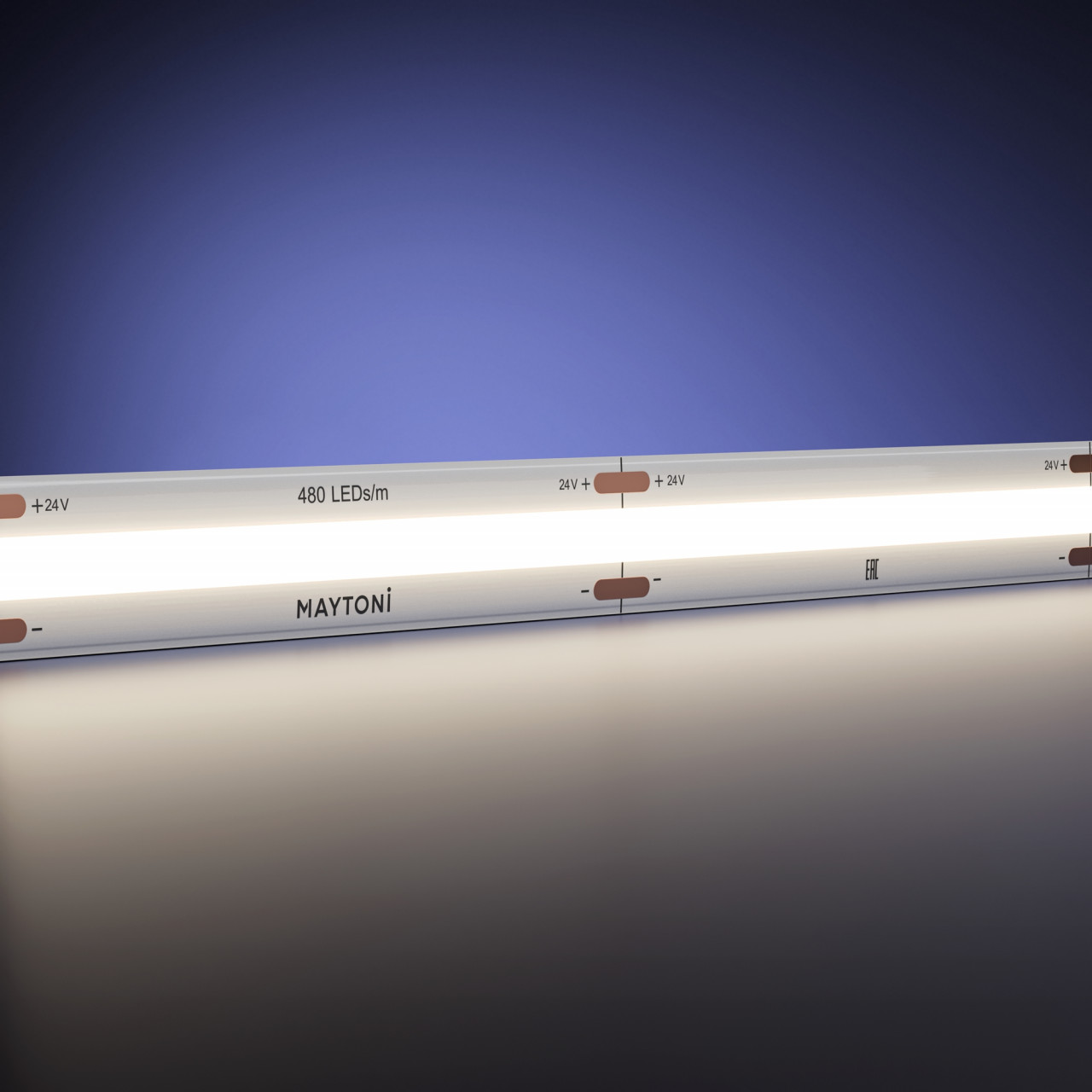 Светодиодная лента Ультра 24В COB 15Вт/м 4000K 5м IP 20 20D225 - фото, цена