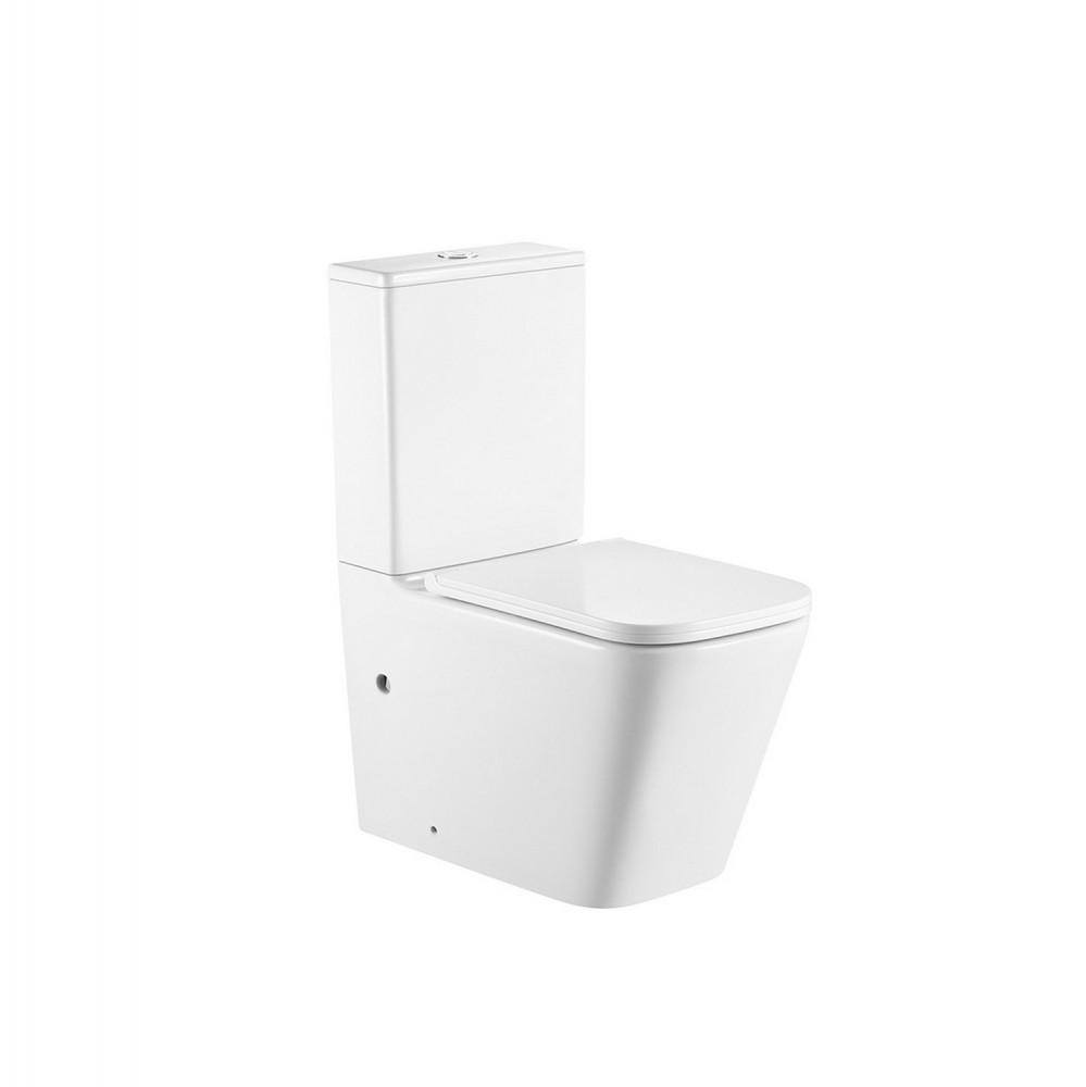 Унитаз ABBER Rechteck AC1210T компакт белый, безободковый, смыв торнадо