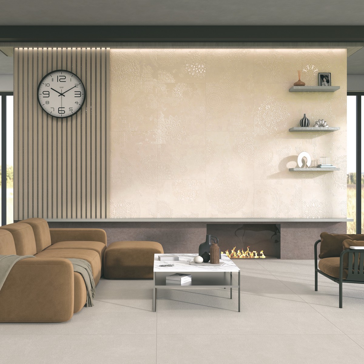 Керамогранит Neodom Stone Egypt Crema Decor Matt Shape 60x120