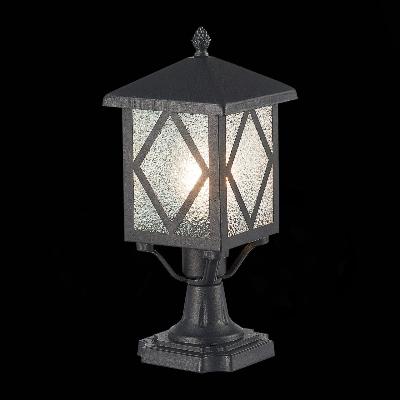 SL084.405.01 Светильник уличный наземный ST-Luce Черный/Черный, Прозрачный E27 1*60W - фото, цена