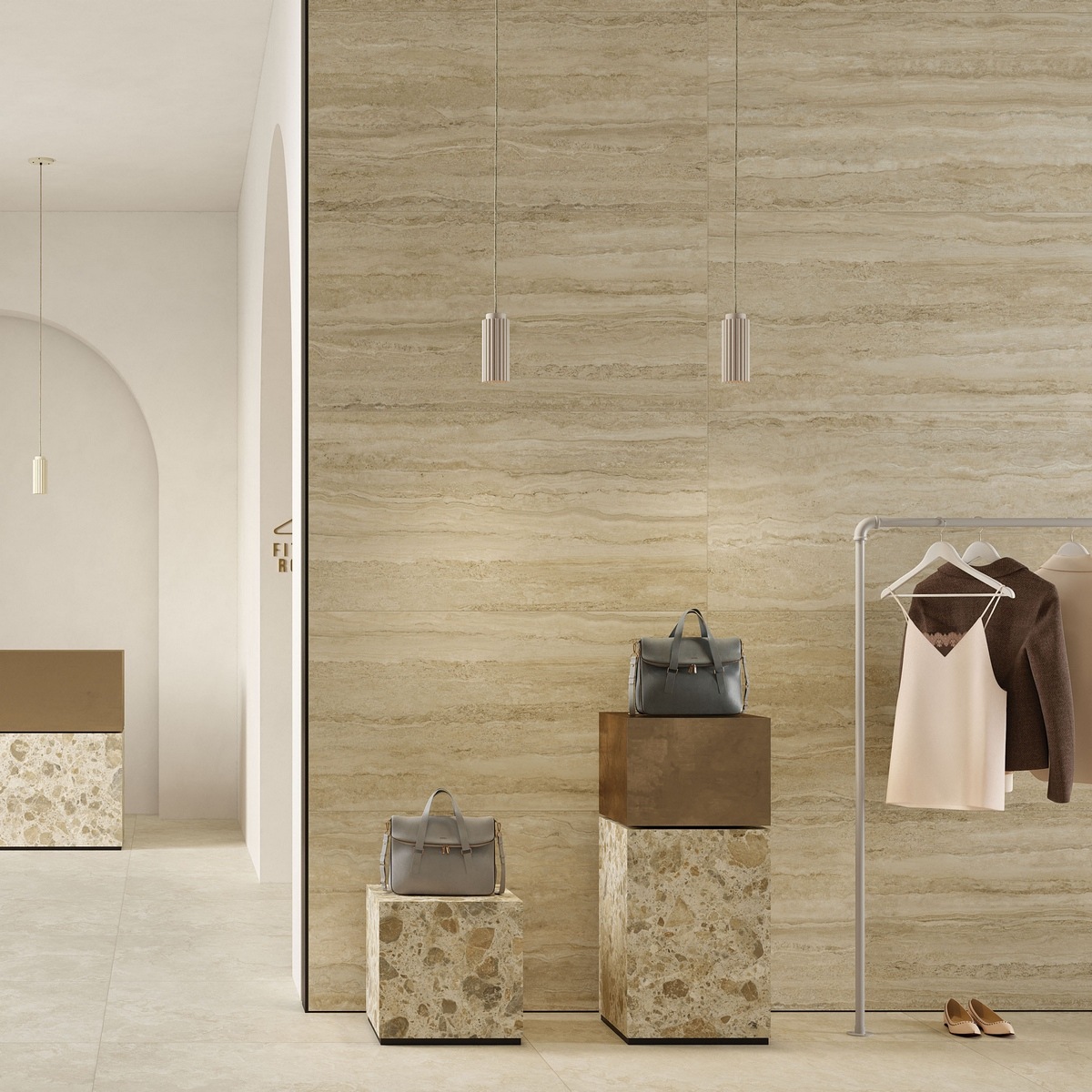 Керамогранит Vitra CityStone Травертин Линейный 60x120