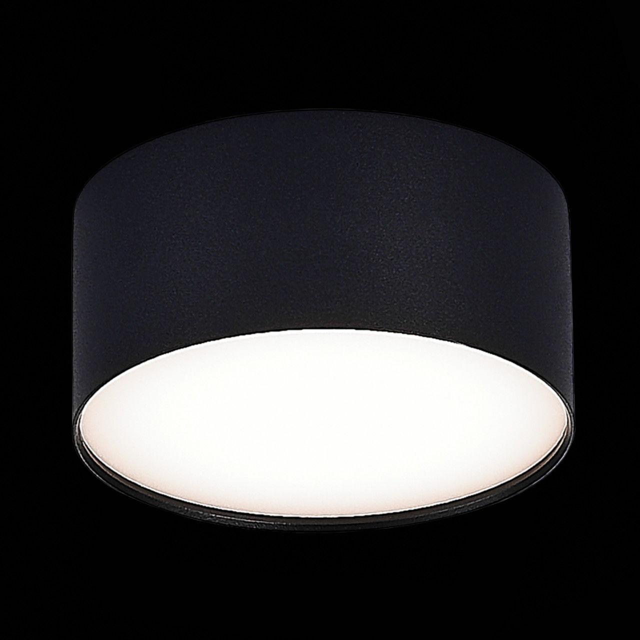 ST606.442.12 Светильник потолочный Черный LED 1*12W 4000K 1 080Lm Ra>90 120° IP20 D120xH55 185-265V - фото, цена