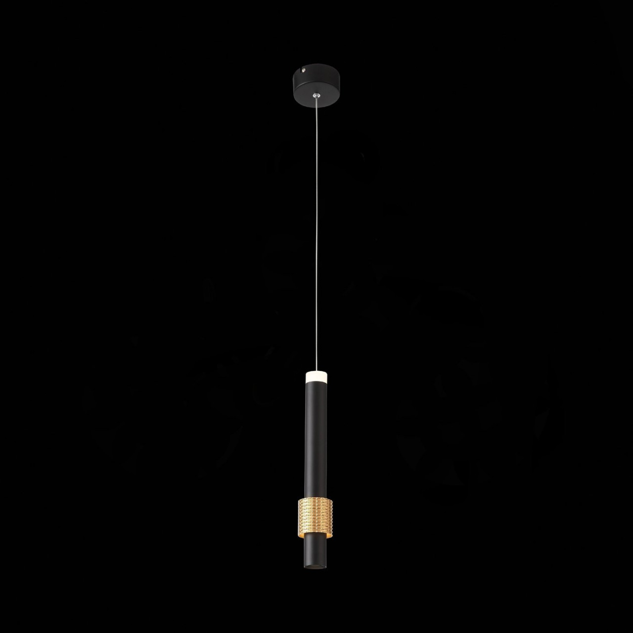 SL1591.403.01 Светильник подвесной ST-Luce Черный, Анодированный золотой/Черный LED 1*6W 3000K - фото, цена