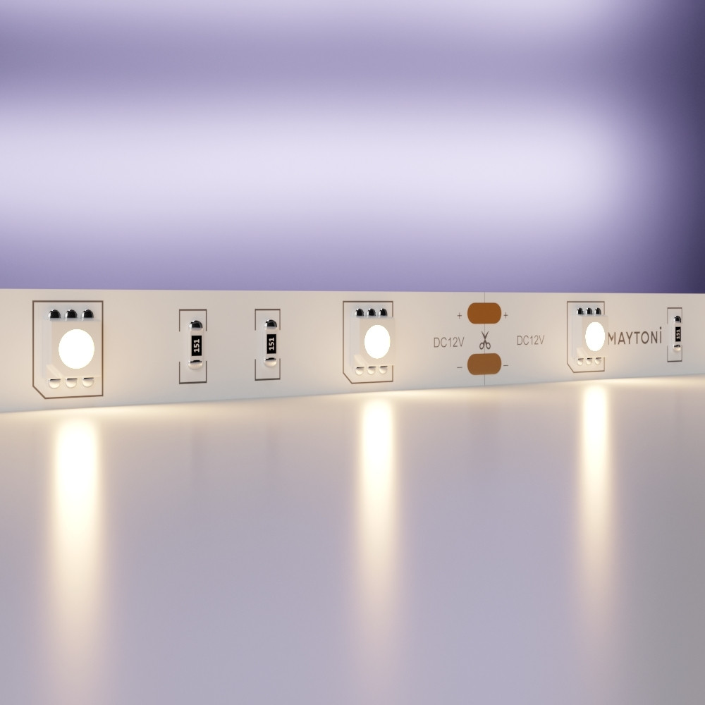 Светодиодная лента 12В 5050 7,2Вт/м 3000K 5м IP20 - фото, цена