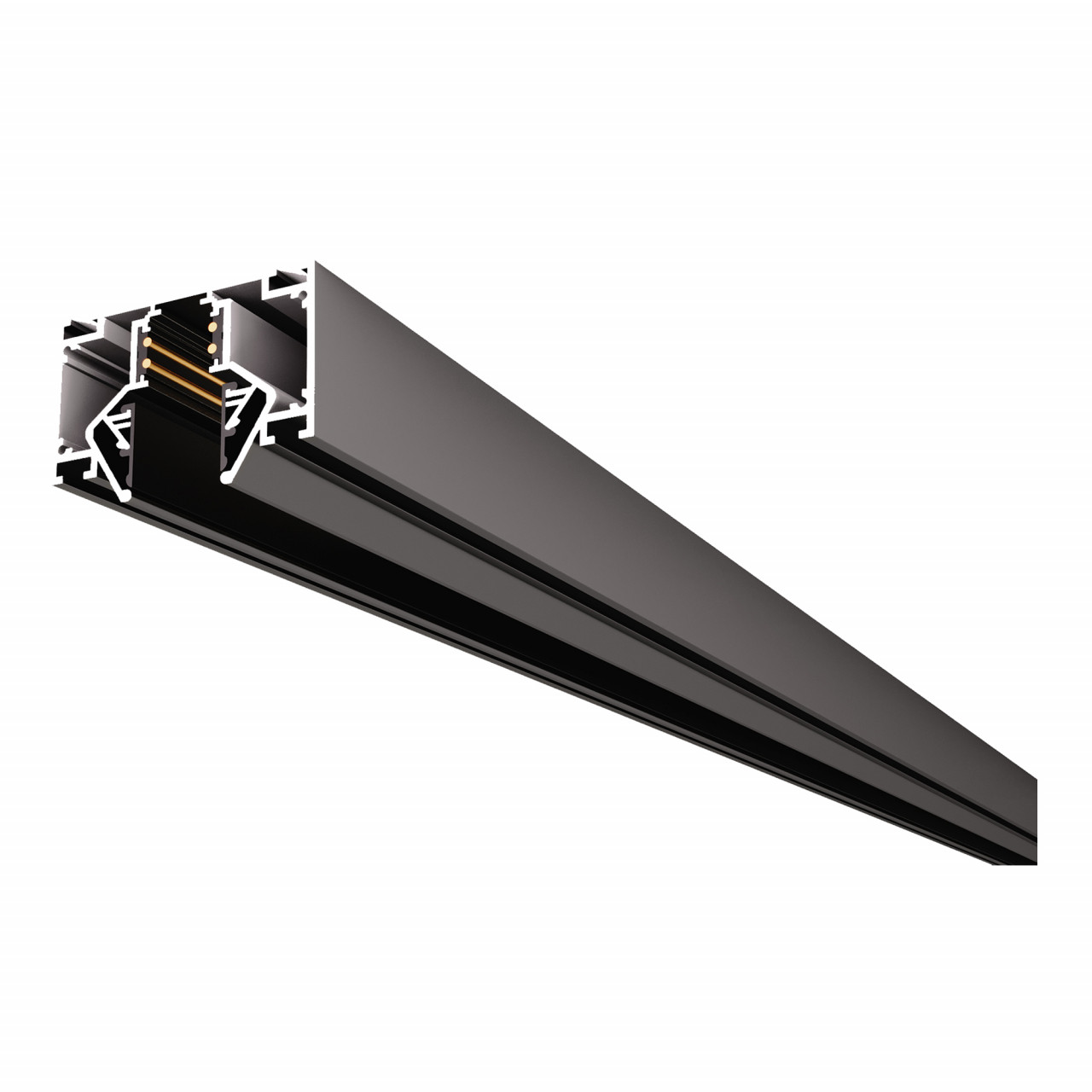 ST047.439.02 Шинопровод для монтажа SKYLINE 48 под натяжной потолок  ST-Luce Черный Длина 3 000мм - фото, цена