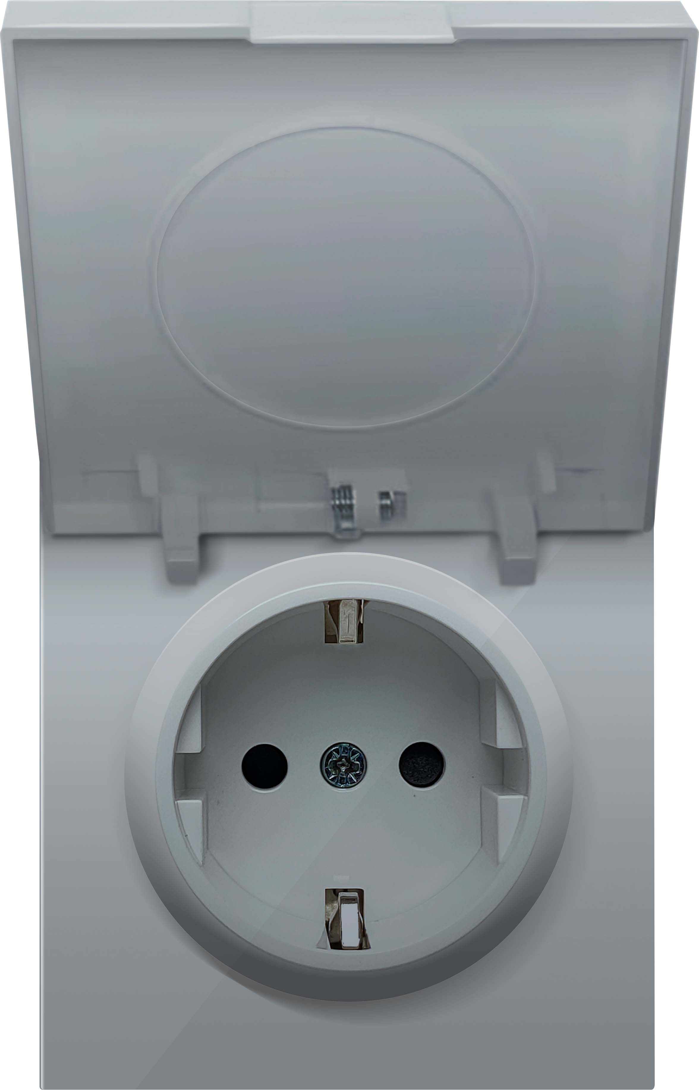 Накладка для розетки Schuko с крышкой, 16A 250 В~, серия R98