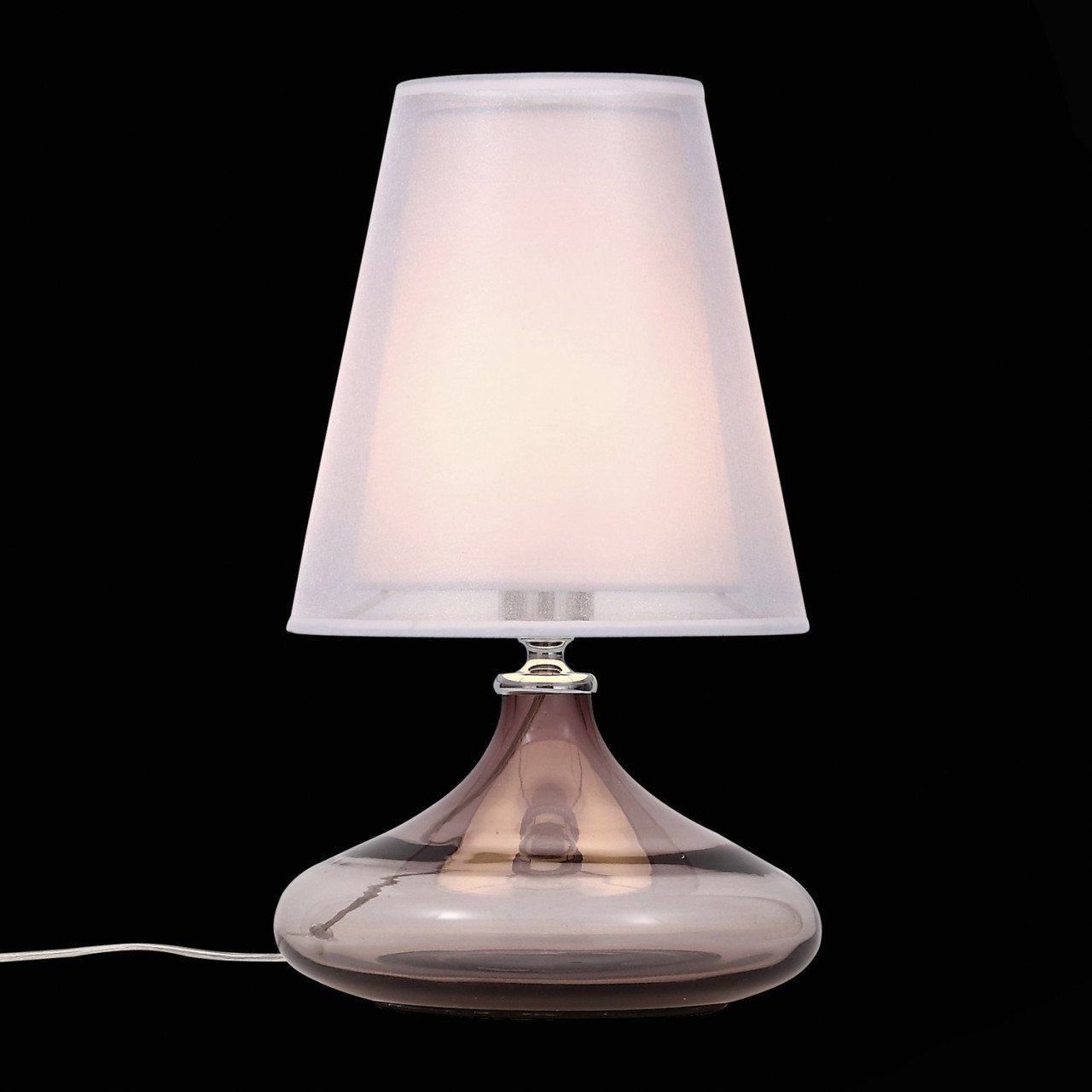 SL974.604.01 Прикроватная лампа ST-Luce Хром, Розовый/Белый E27 1*60W - фото, цена