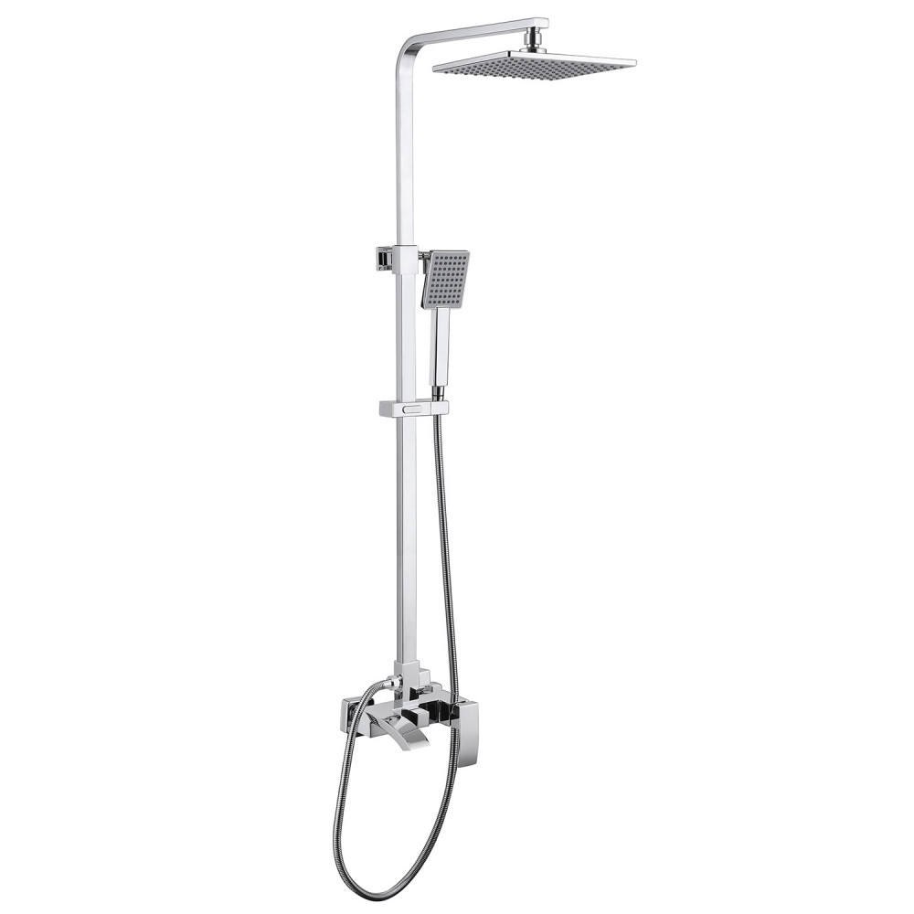 Душевая стойка ABBER Wasserfall AF8616L с изливом, хром