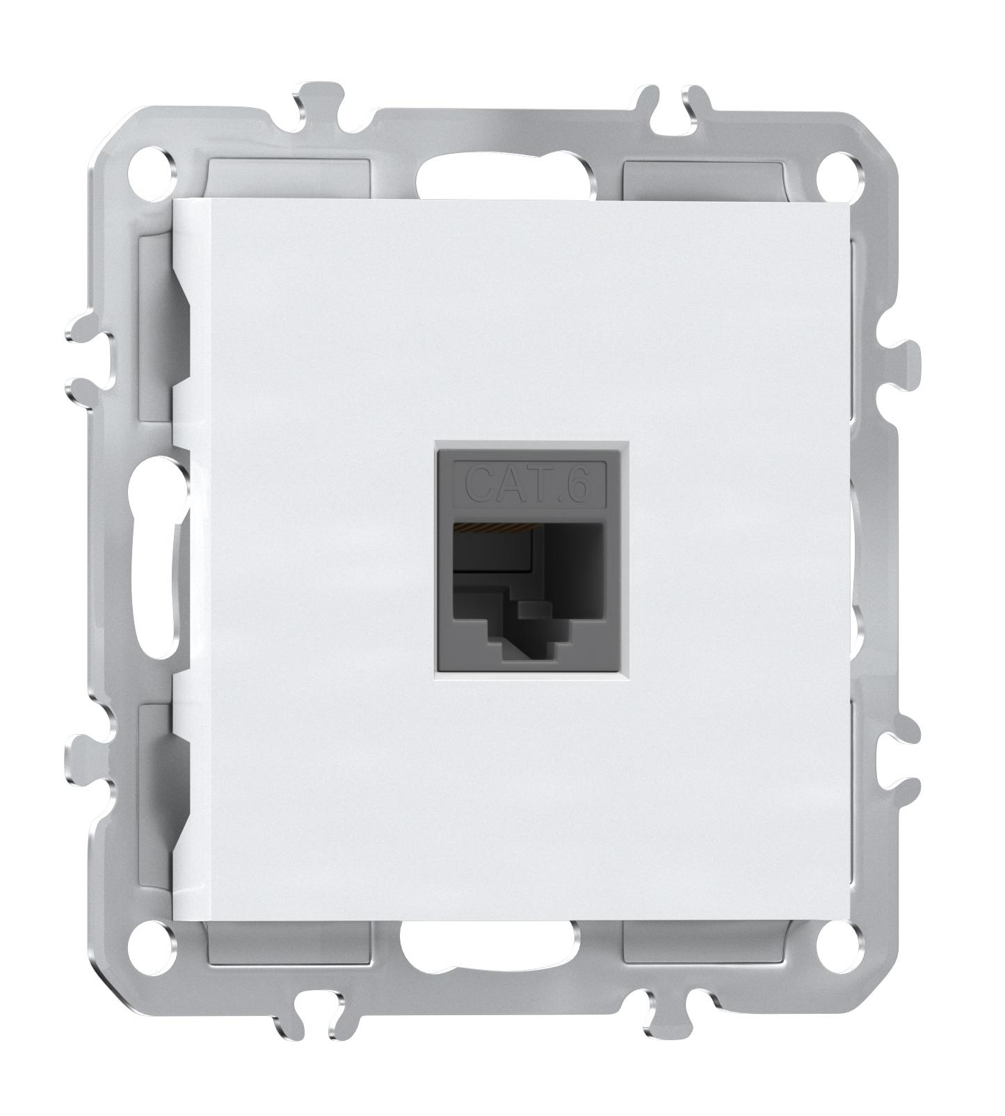  Компьютерная розетка одиночная RJ45 (cat.6/ClassE-8), Donel A07