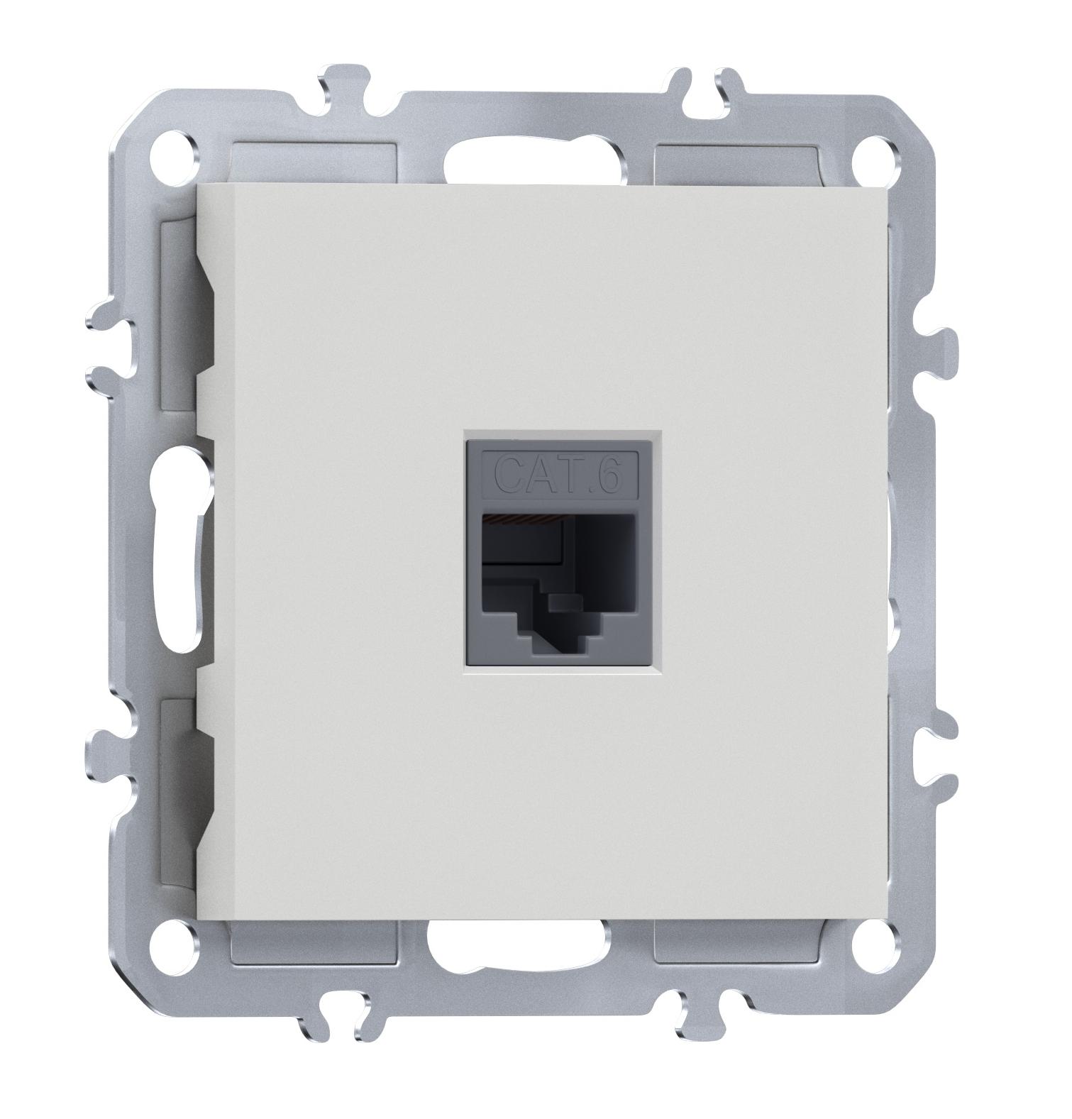  Компьютерная розетка одиночная RJ45 (cat.6/ClassE-8), Donel A07