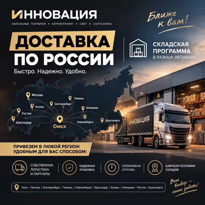 Доставка в любой регион РФ