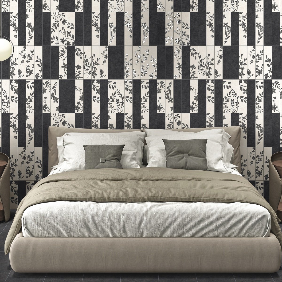Керамогранит Motto Levels Black Decor 1 Matt 6x25