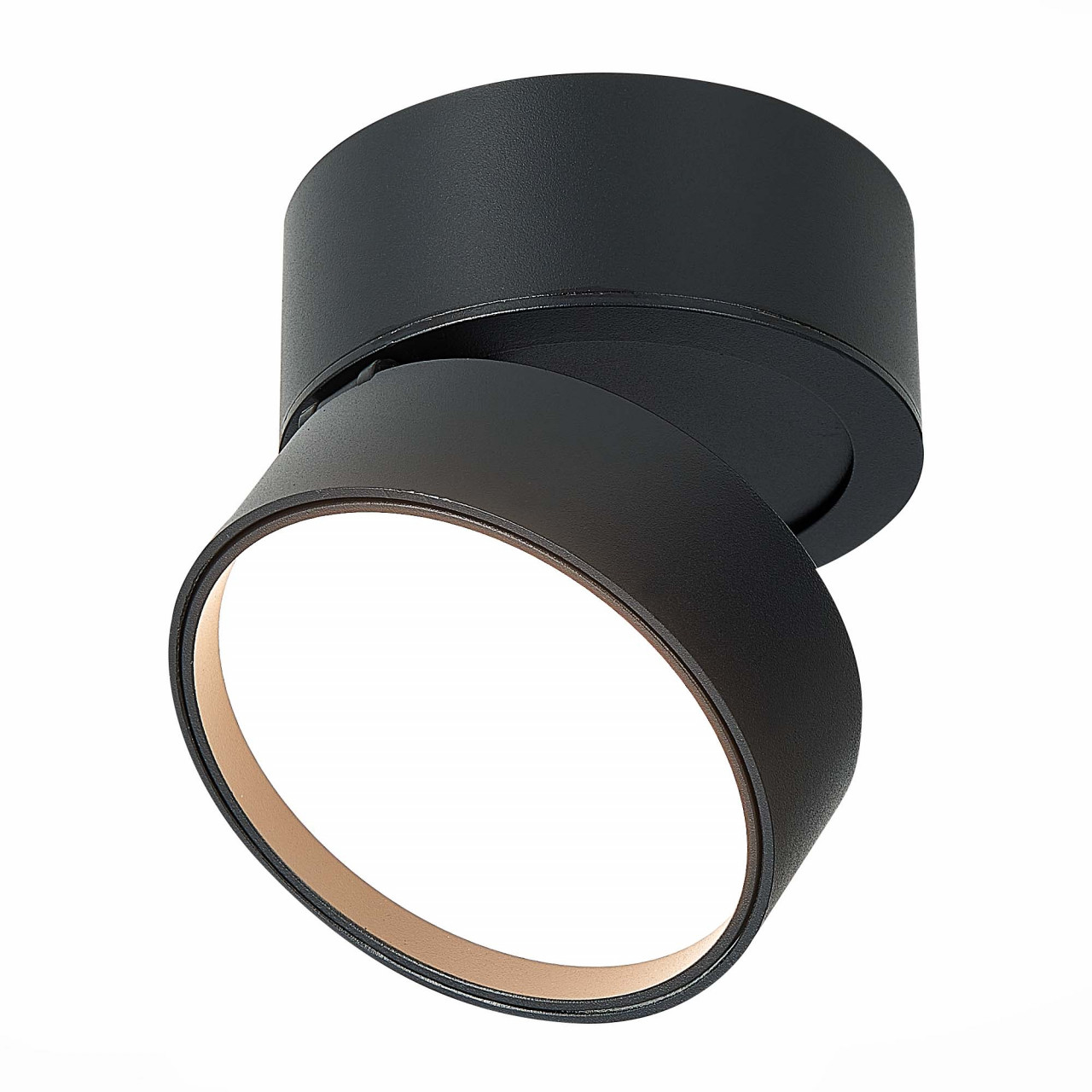ST651.432.14 Светильник потолочный поворотный Черный LED 1*14W 3000K 1 100Lm Ra>90 120° IP20 D105xH8 - фото, цена