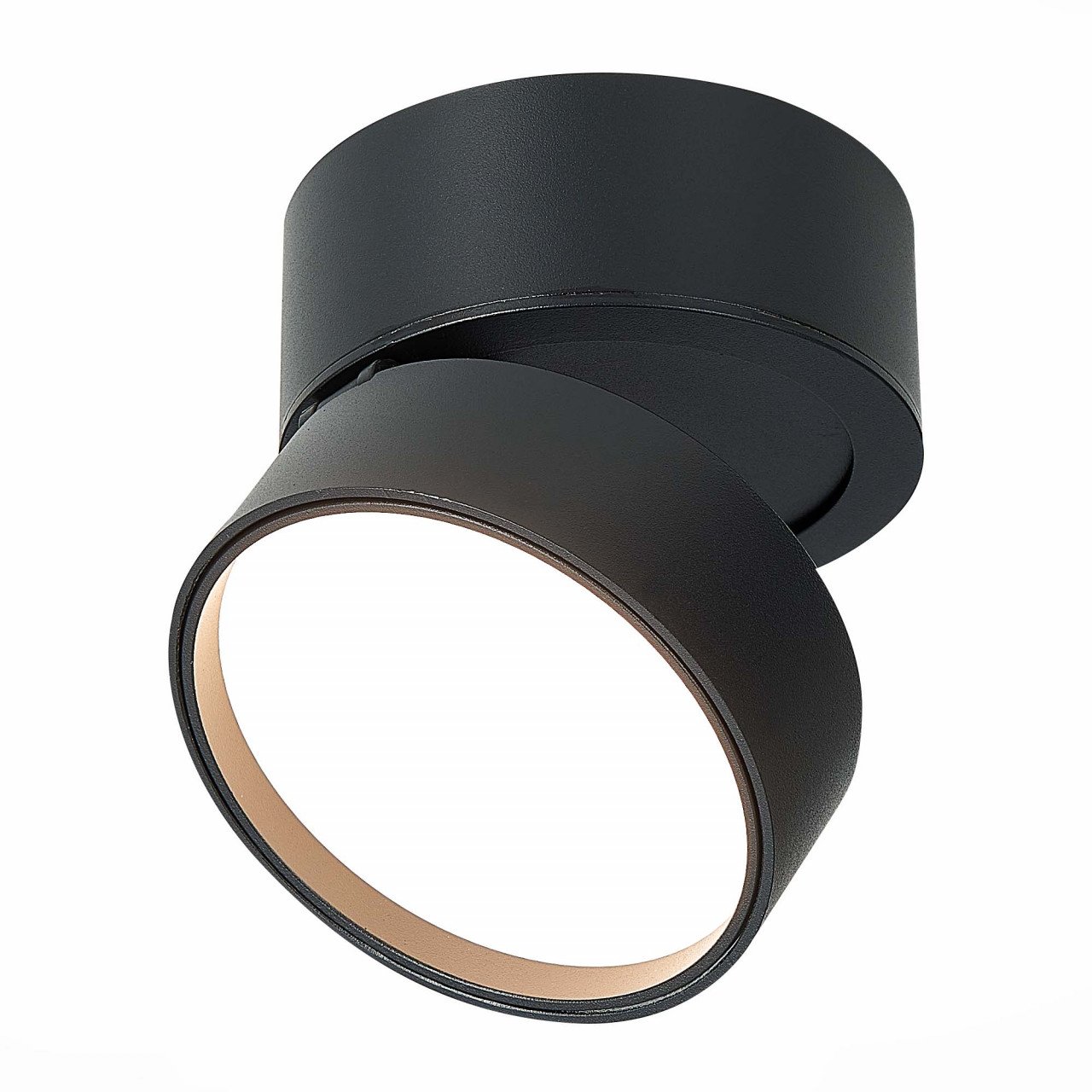 ST651.432.14 Светильник потолочный поворотный Черный LED 1*14W 3000K 1 100Lm Ra>90 120° IP20 D105xH8 - фото, цена