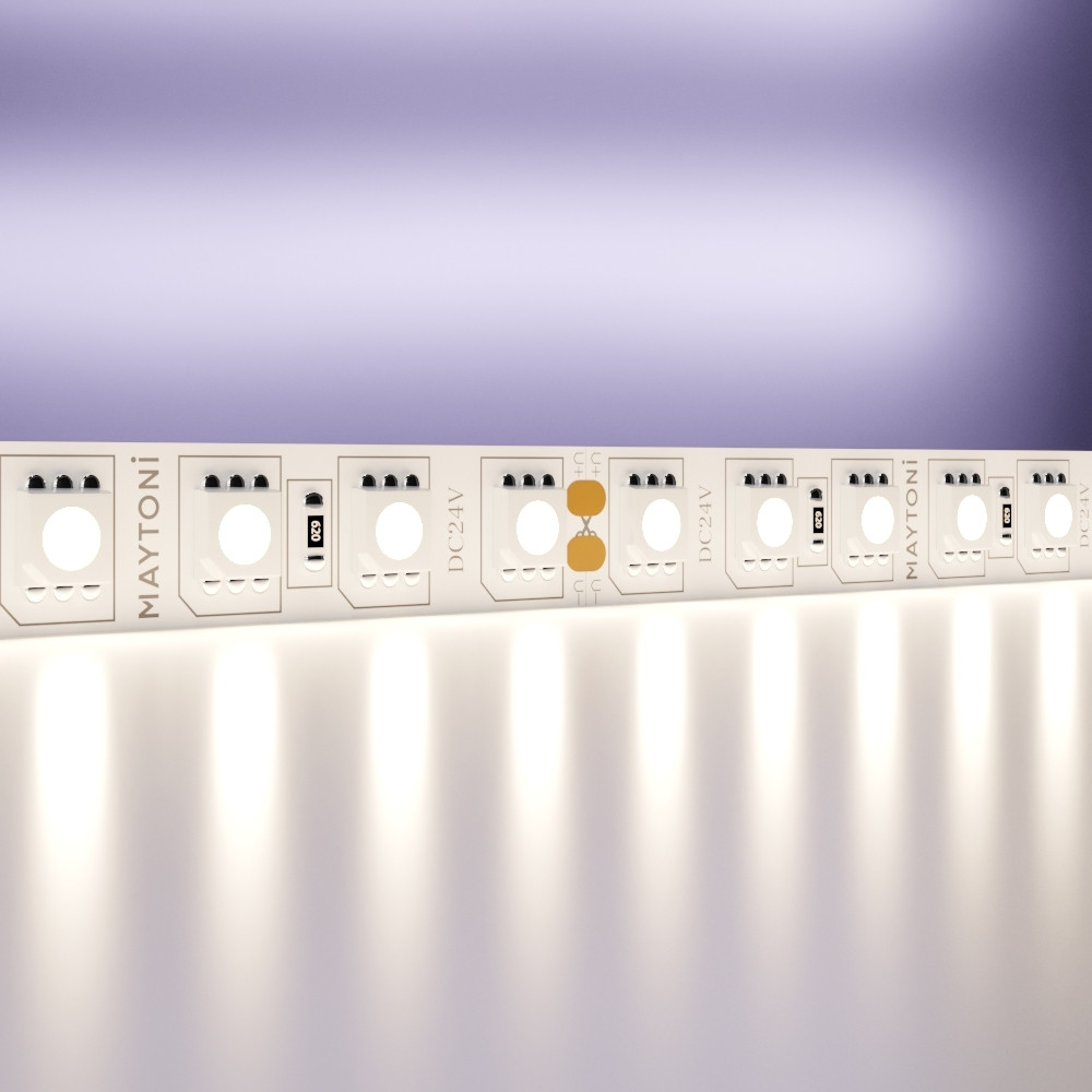 Светодиодная лента 24В 5050 21Вт/м 4000K 5м IP20 - фото, цена