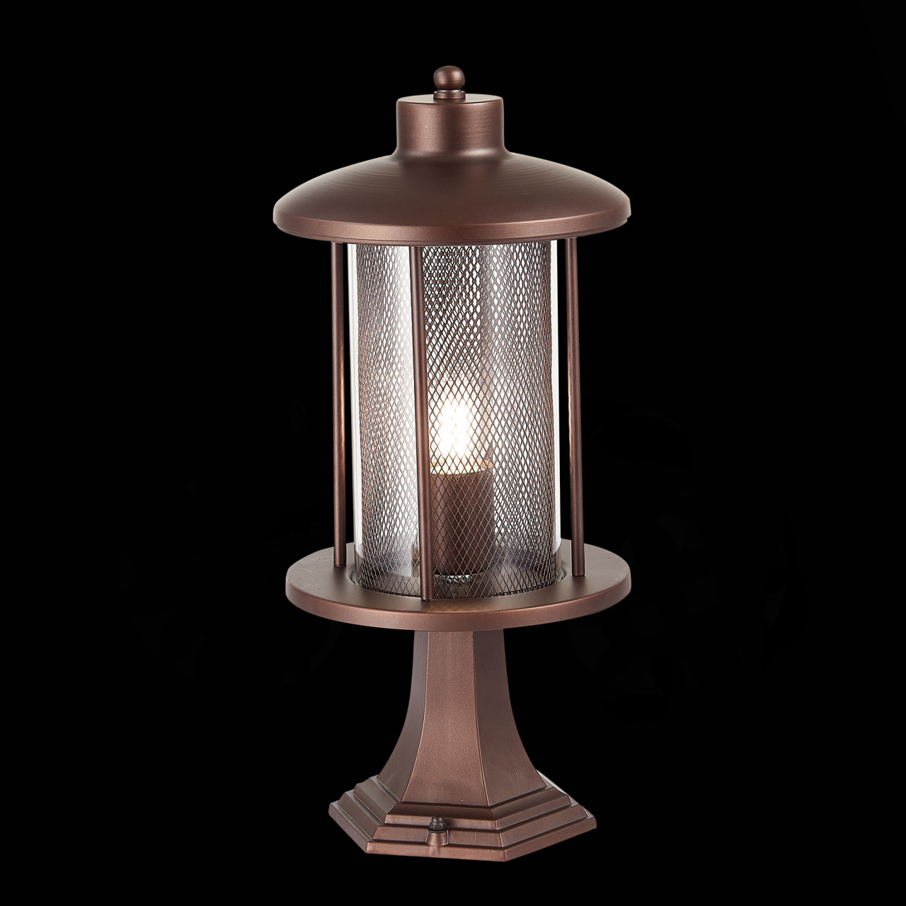 SL080.405.01 Светильник уличный наземный ST-Luce Темный кофе/Прозрачный, Темный кофе E27 1*60W - фото, цена