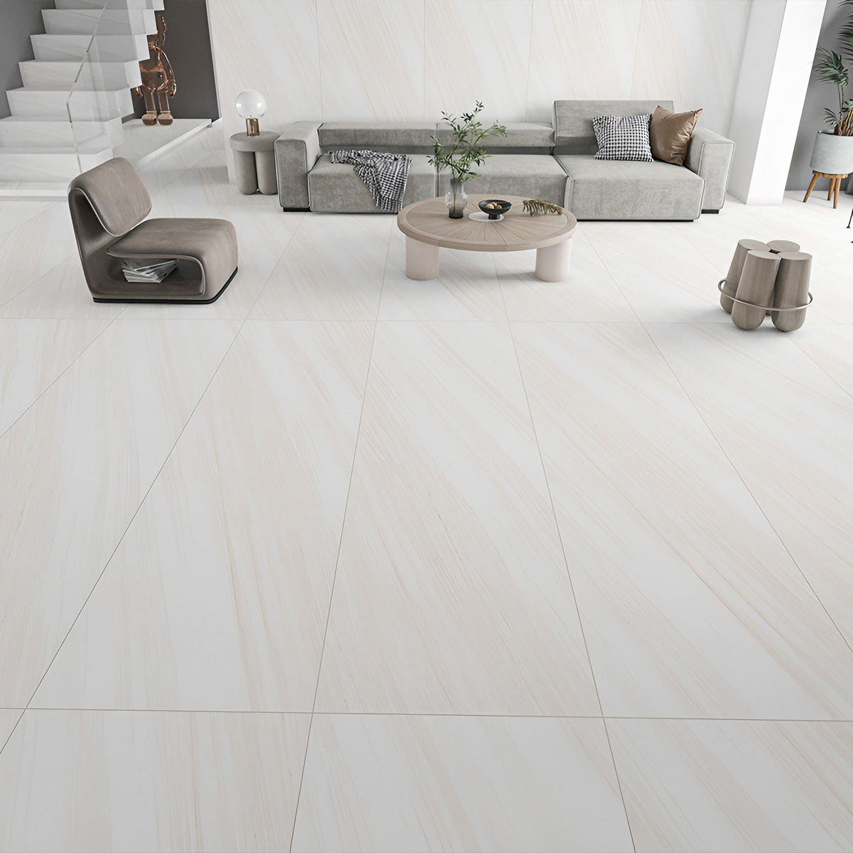 Керамогранит Motto 15mm Lasa Bianco Digi Matt 80x240