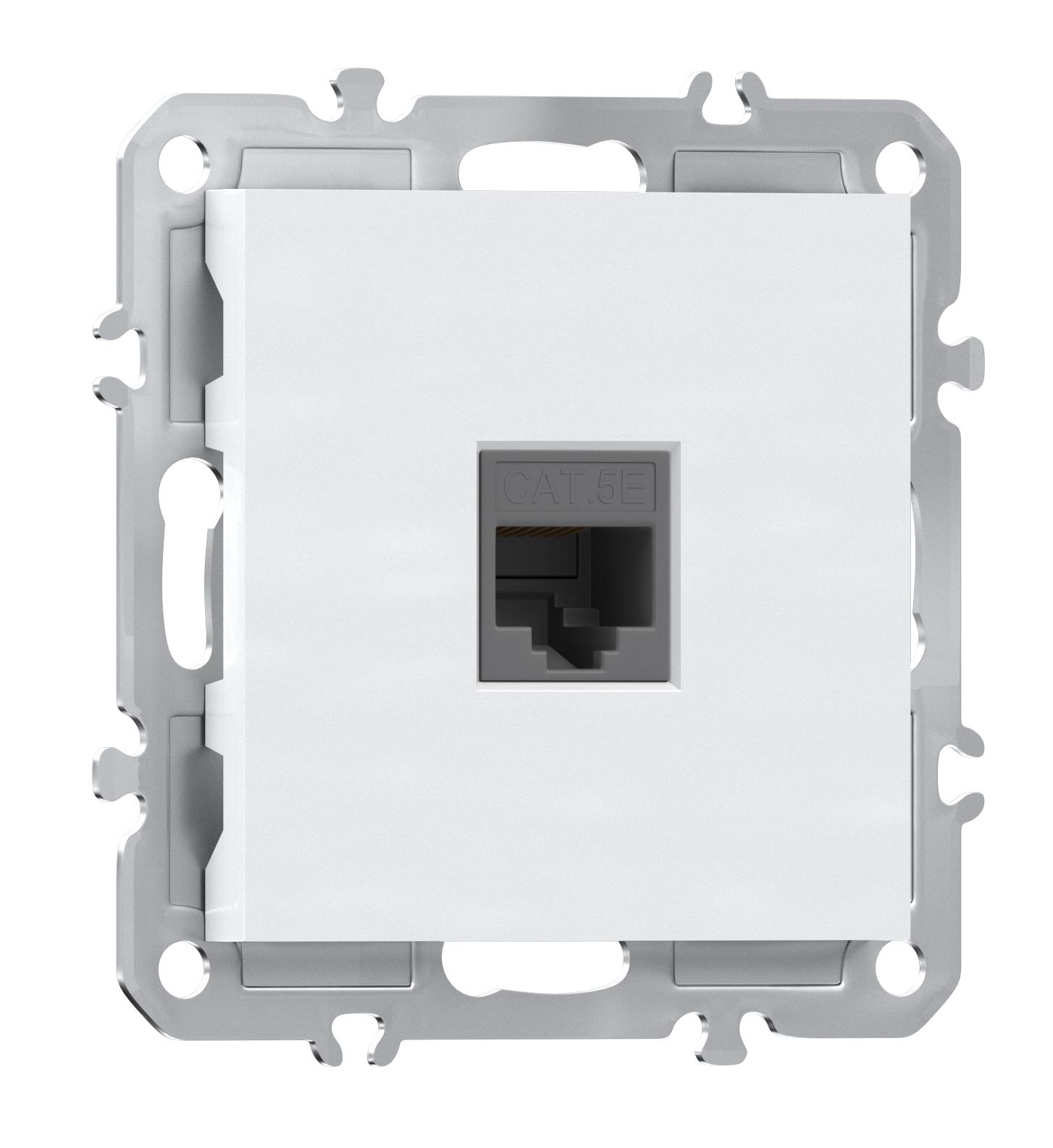 Компьютерная розетка одиночная RJ45 (cat.5/ClassE-8), Donel A07