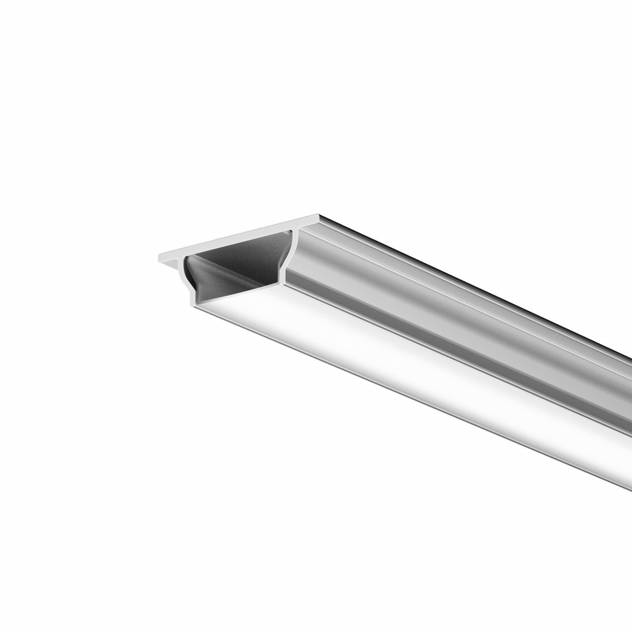 Алюминиевый профиль накладной 11x3,5 с вертикальным изгибом (Серебро, 2 м), ALM-1103-S-2M 631017 - фото, цена
