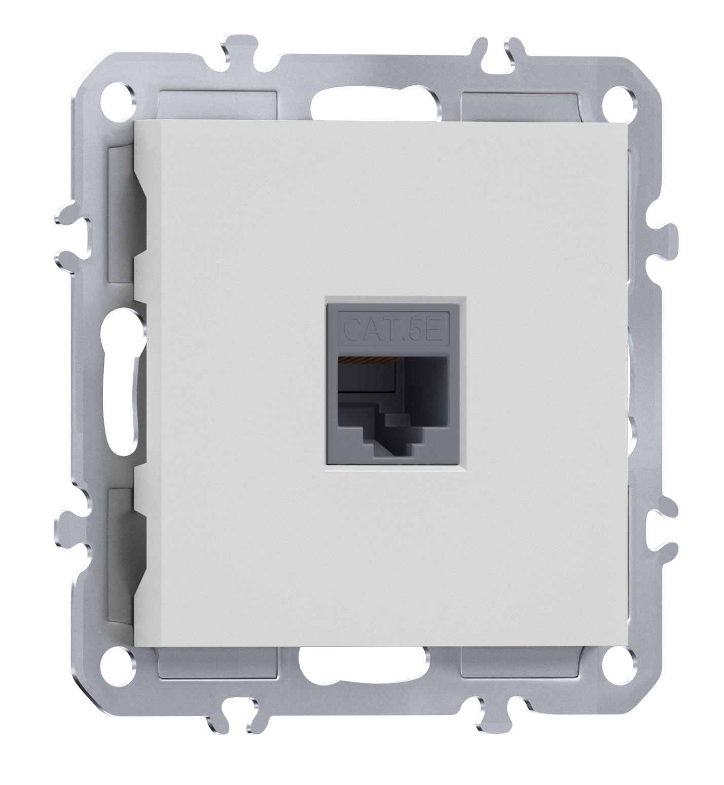 Компьютерная розетка одиночная RJ45 (cat.5/ClassE-8), Donel A07