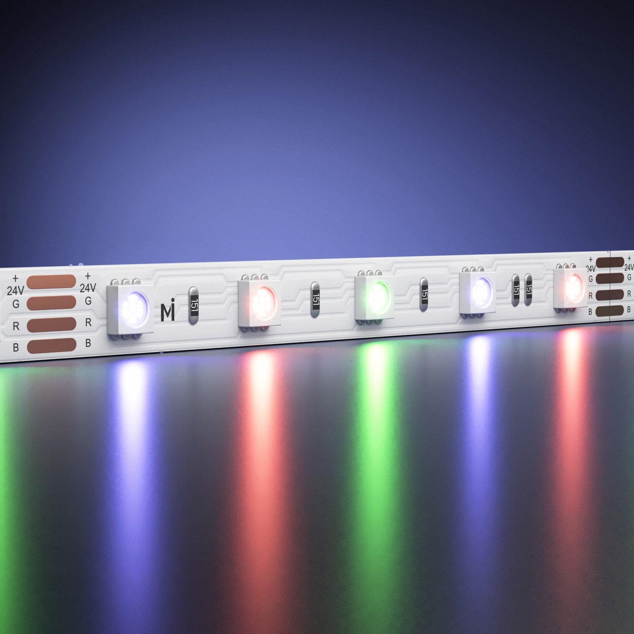 Светодиодная лента Ультра 24В 5050 14,4Вт/м Цветная (RGB) 5м IP 20 201139 - фото, цена