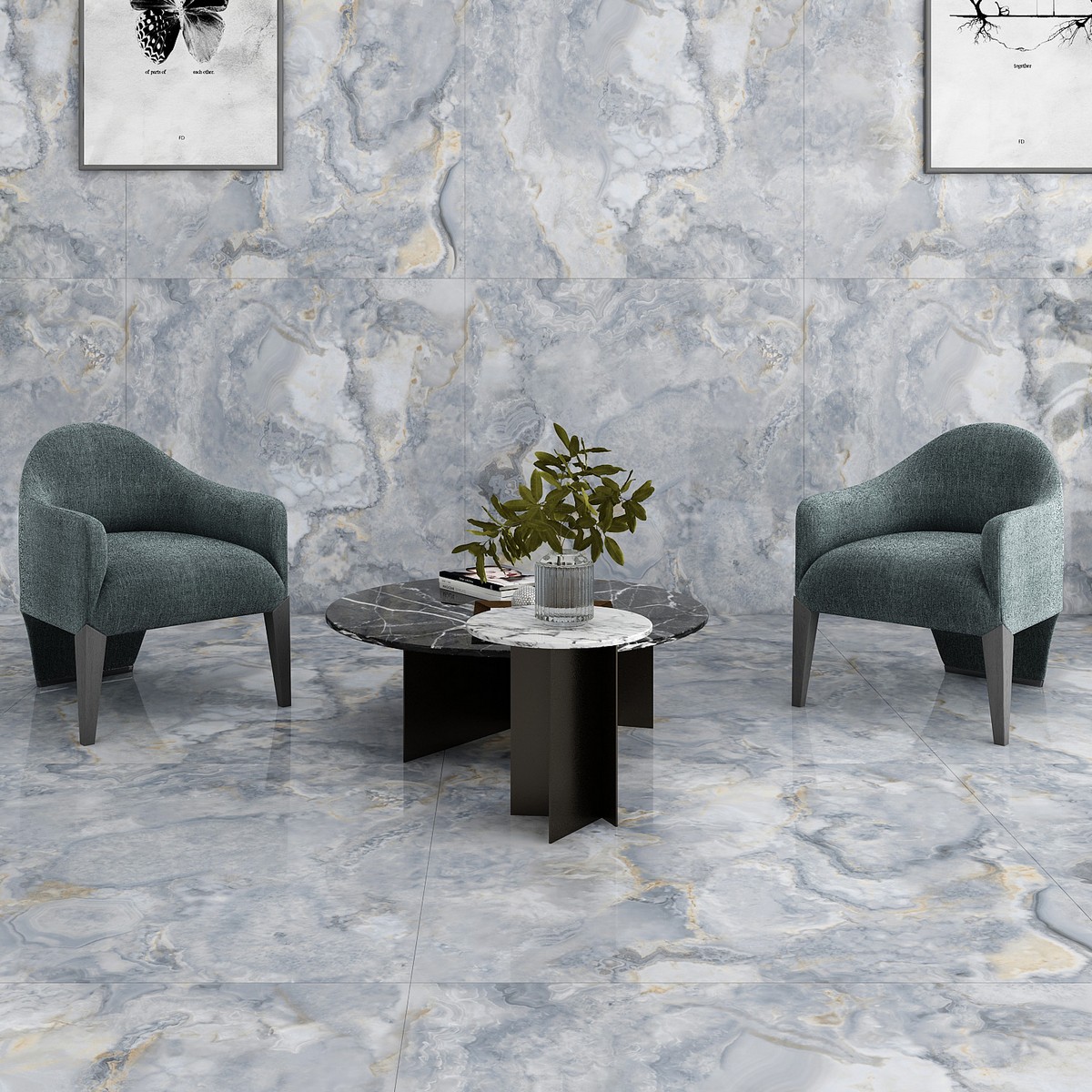 Керамогранит Neodom Sale Azul Onix Polished 120x120