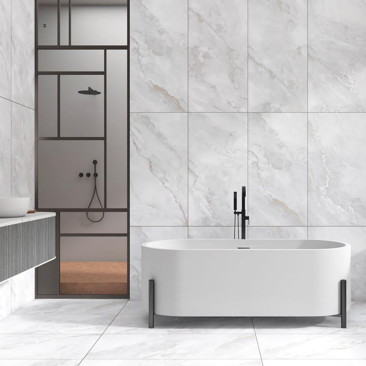 Керамогранит Neodom Marble Ornato Wave Carving 60x120