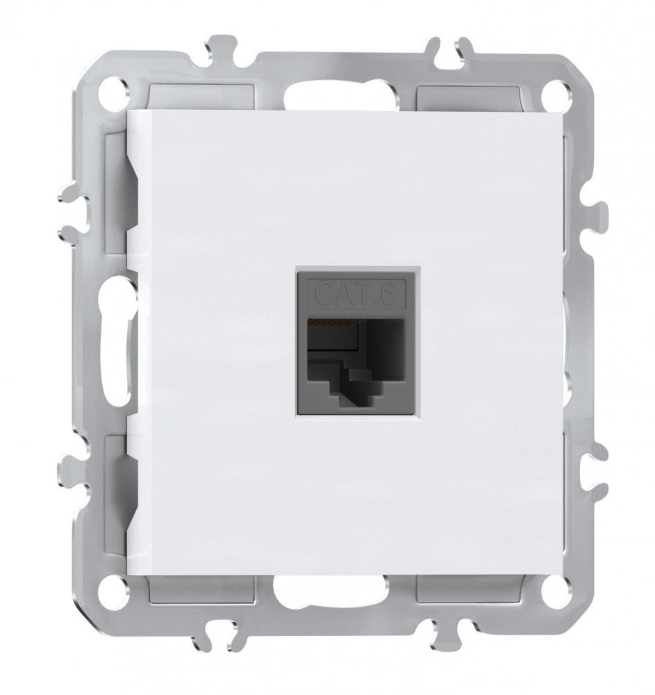  Компьютерная розетка одиночная RJ45 (cat.6/ClassE-8), Donel A07