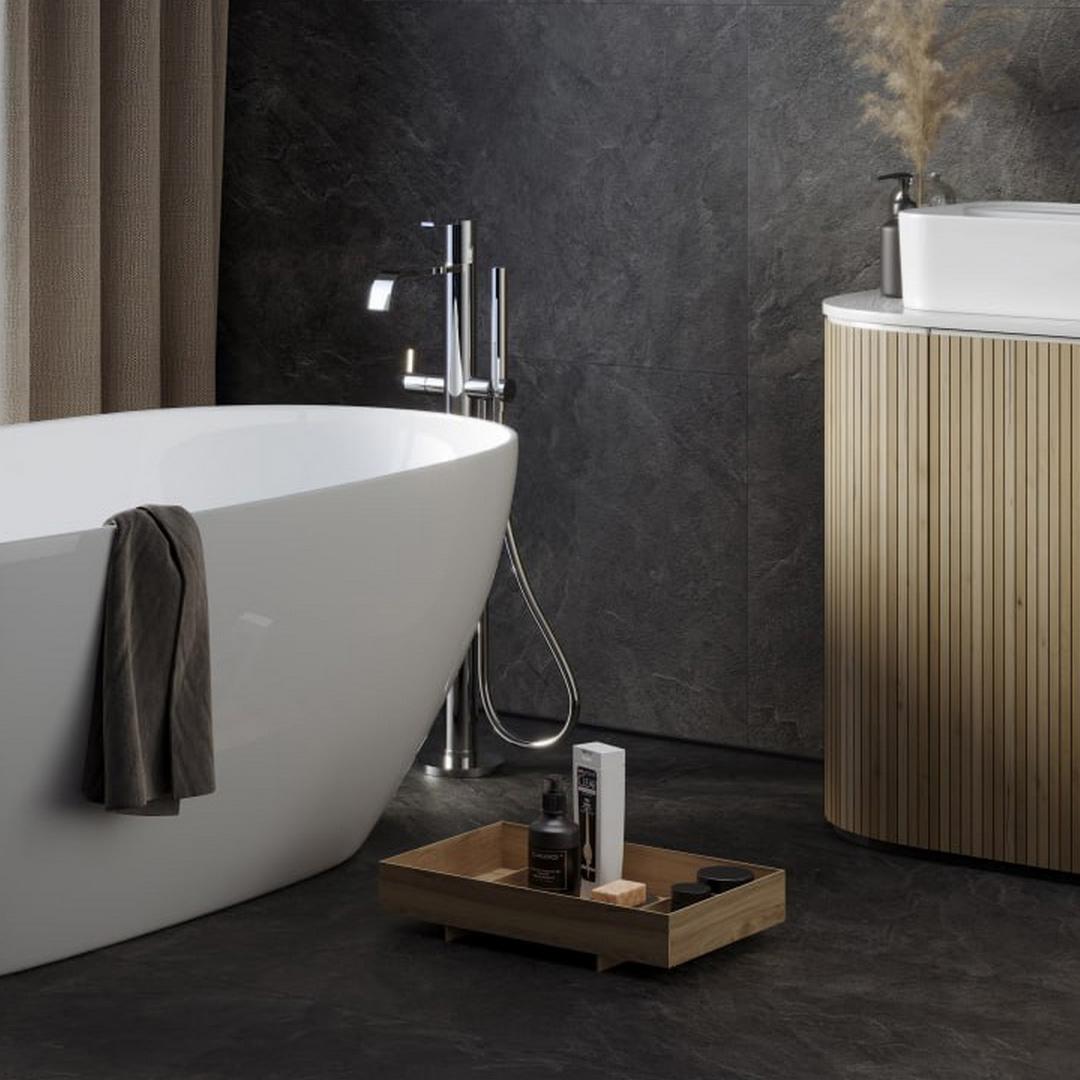 Керамогранит Kerranova Krater Dark Grey Str. 60x120