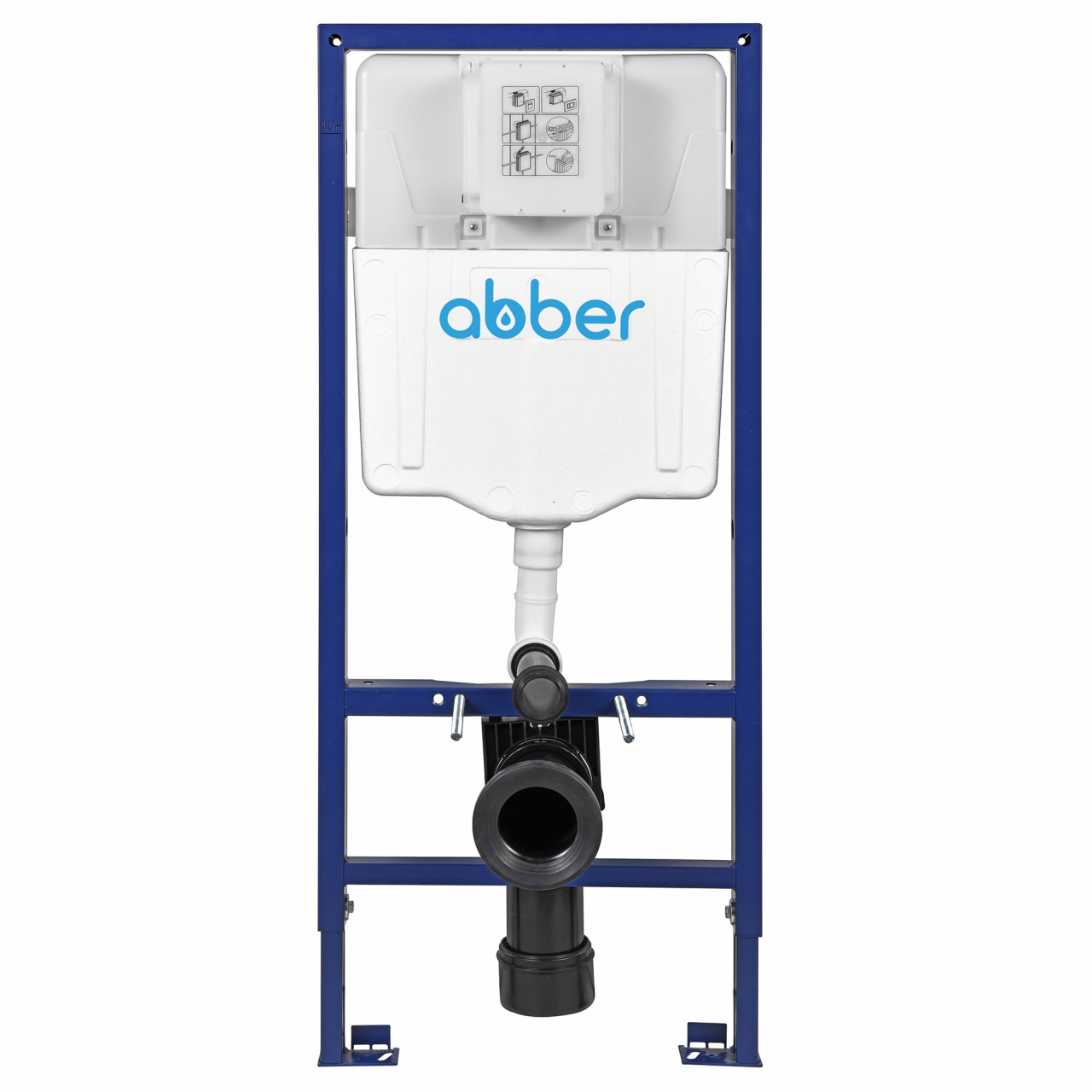 Инсталляция ABBER AC0108 для подвесного унитаза пневматическая