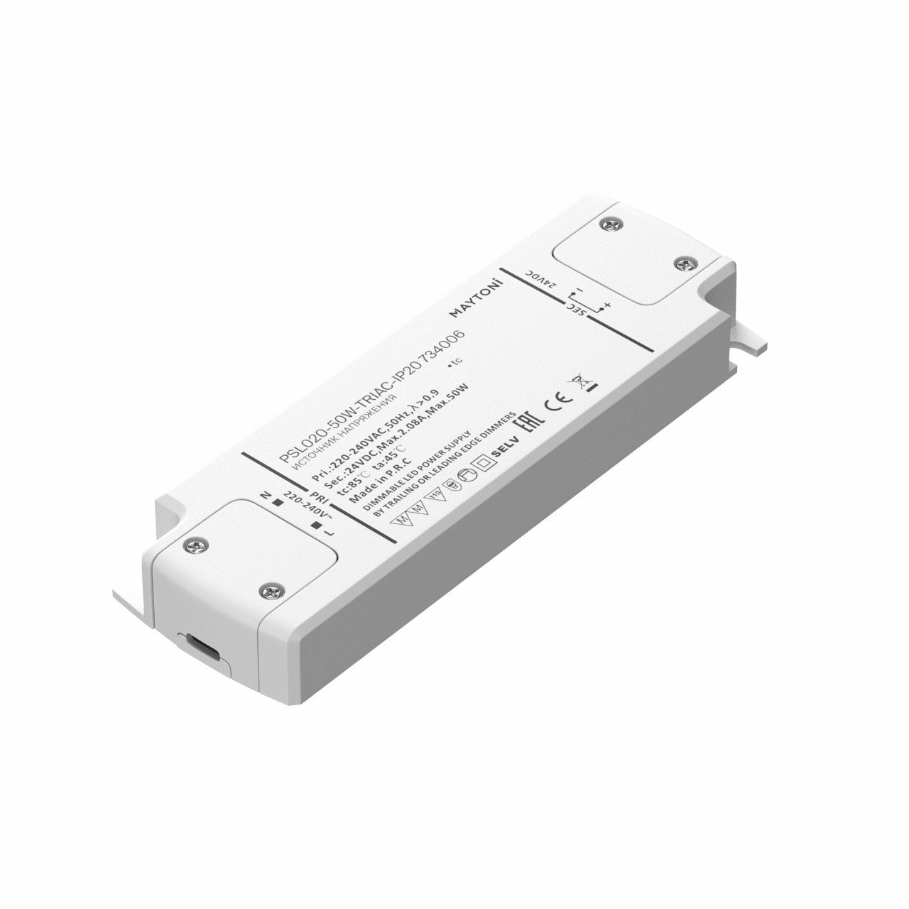 Источник напряжения TRIAC 24В 50Вт IP 20 - фото, цена