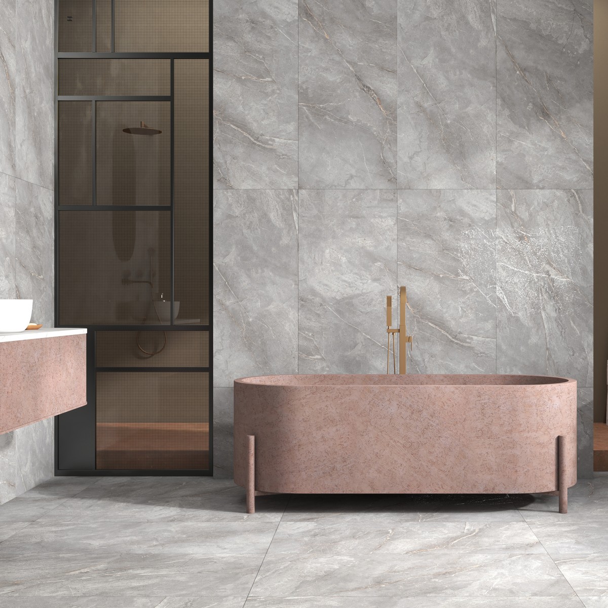 Керамогранит Neodom Marble Orobico Grey Carving 60x120