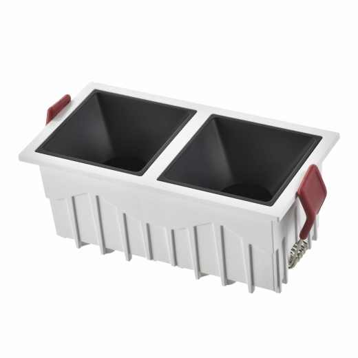 ST757.438.20 Св-к встр. Белый LED 2*10W 60° IP20 L65xW126xH52 85-265V В комплекте - фото, цена