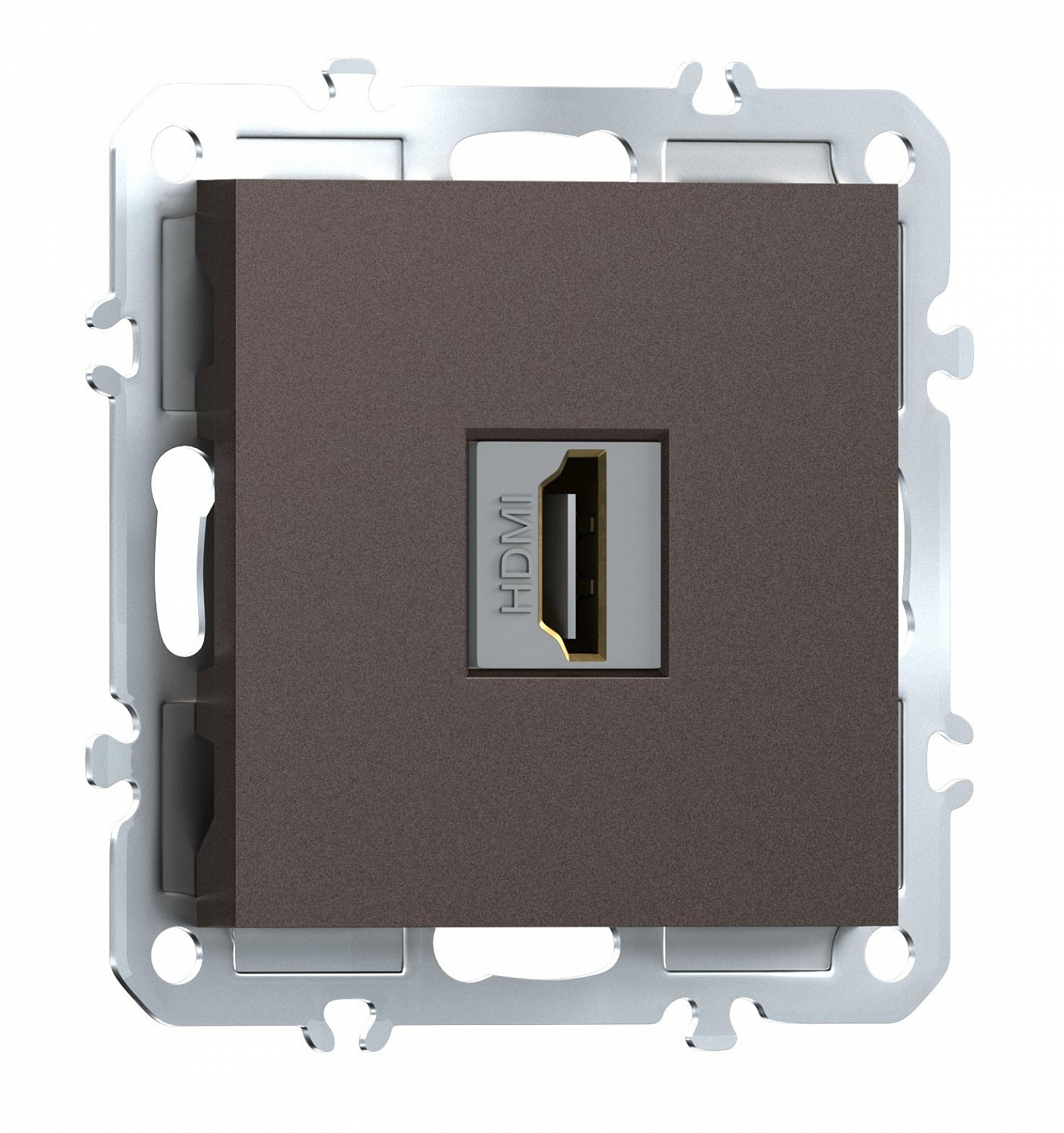 Розетка с разъёмом HDMI 2.0a, черный, Donel A07