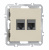 Розетка комбинированная RJ11 + RJ45 (cat.3/6/ClassE-4/8), Donel A07