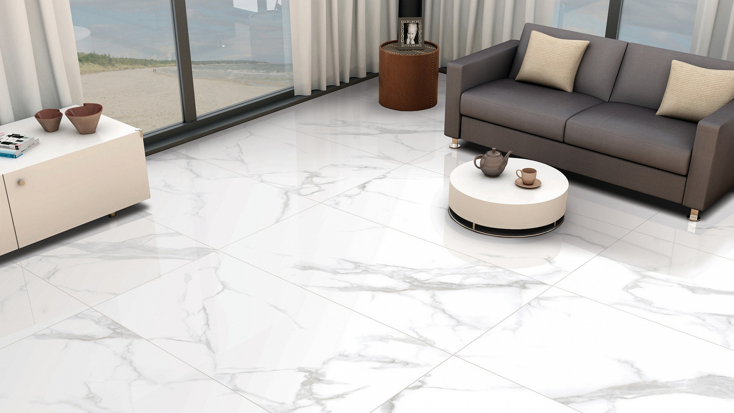 Керамогранит Neodom Classic Marble Statuario Chic Polished 60x120