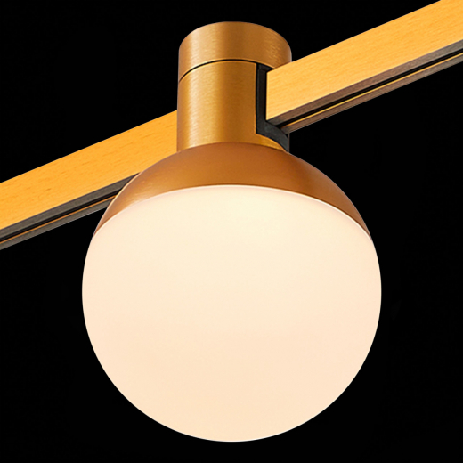 ST815.206.05 Магнитный трековый светильник FARM Золотистый LED 1*5W 3000K 89Lm Ra90 120 IP20 D75xH10 - фото, цена