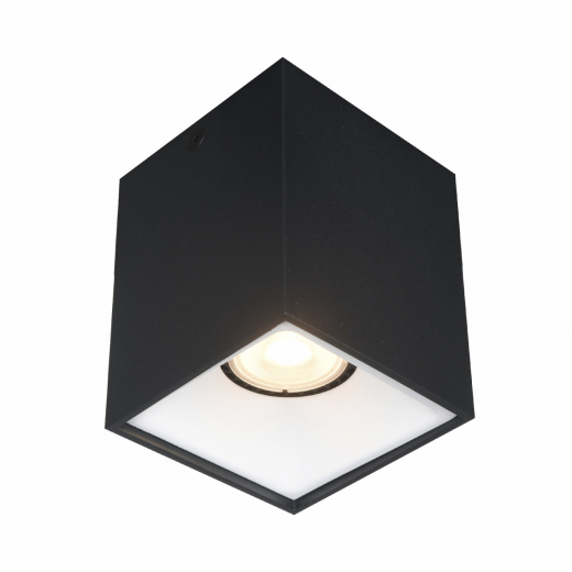ST168.452.01 Светильник потолочный Черный GU10 1*50W IP20 L82,5xW82,5xH104 220V Без ламп - фото, цена