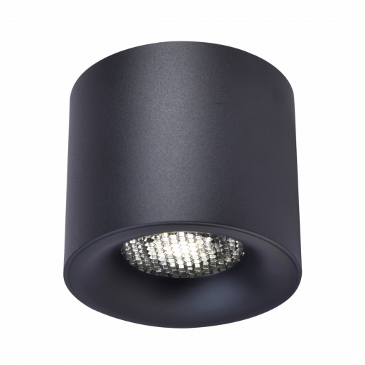 ST761.433.10 Светильник потолочный черный LED 1*10W 3000K 530Lm Ra 36° IP20 D80xH70 170-240VV - фото, цена