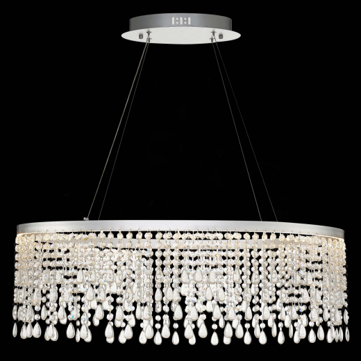 SL6201.103.37 Люстра подвесная ST-Luce Серебристый/Прозрачный LED 1*37W 3000K/4000K/6000K - фото, цена