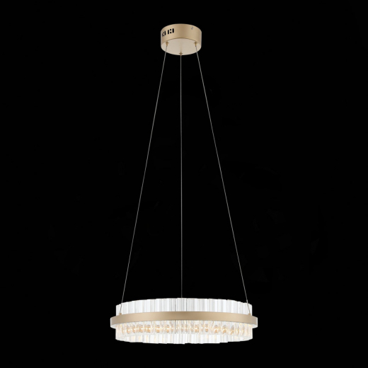 SL383.203.01 Светильник подвесной ST-Luce Золотистый/Золотистый, Прозрачный LED 1*34W 3000K - фото, цена