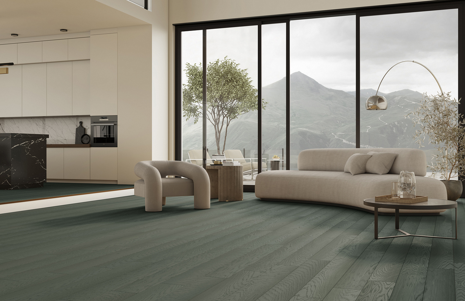 Кварцевый паркет Quartz Parquet Классик Дуб Средиземноморский 409 7/1,2 мм